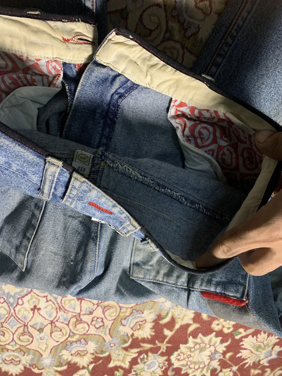 Ecko Unltd. 🔥BAGGY🔥ECKO CARPENTER BAGGY DENIM PANT VERY WORN Size US 30 / EU 46 - 15 Thumbnail