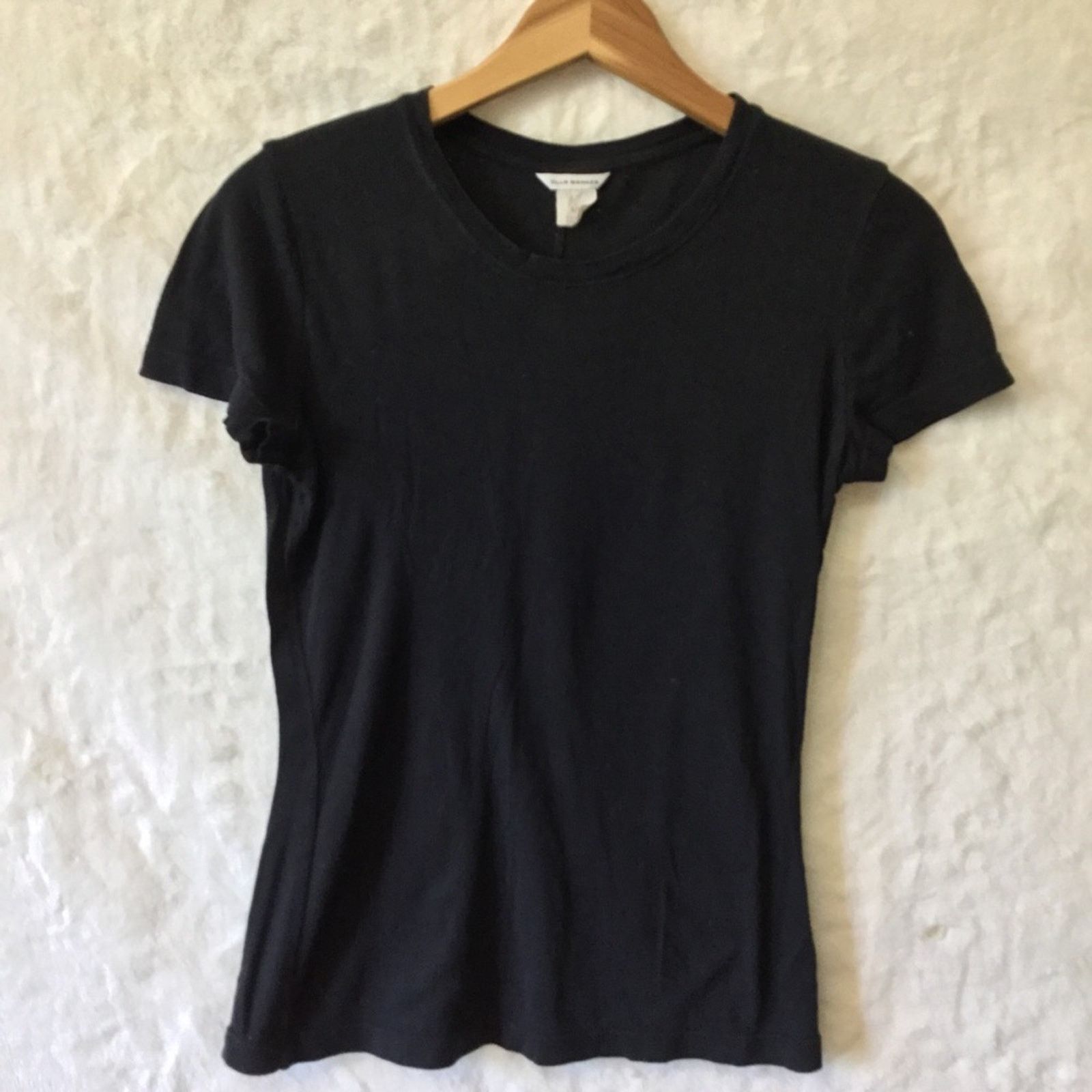Club Monaco Club Monaco Black Classic Short Sleeve T-Shirt Size S / US 4 / IT 40 - 9 Thumbnail