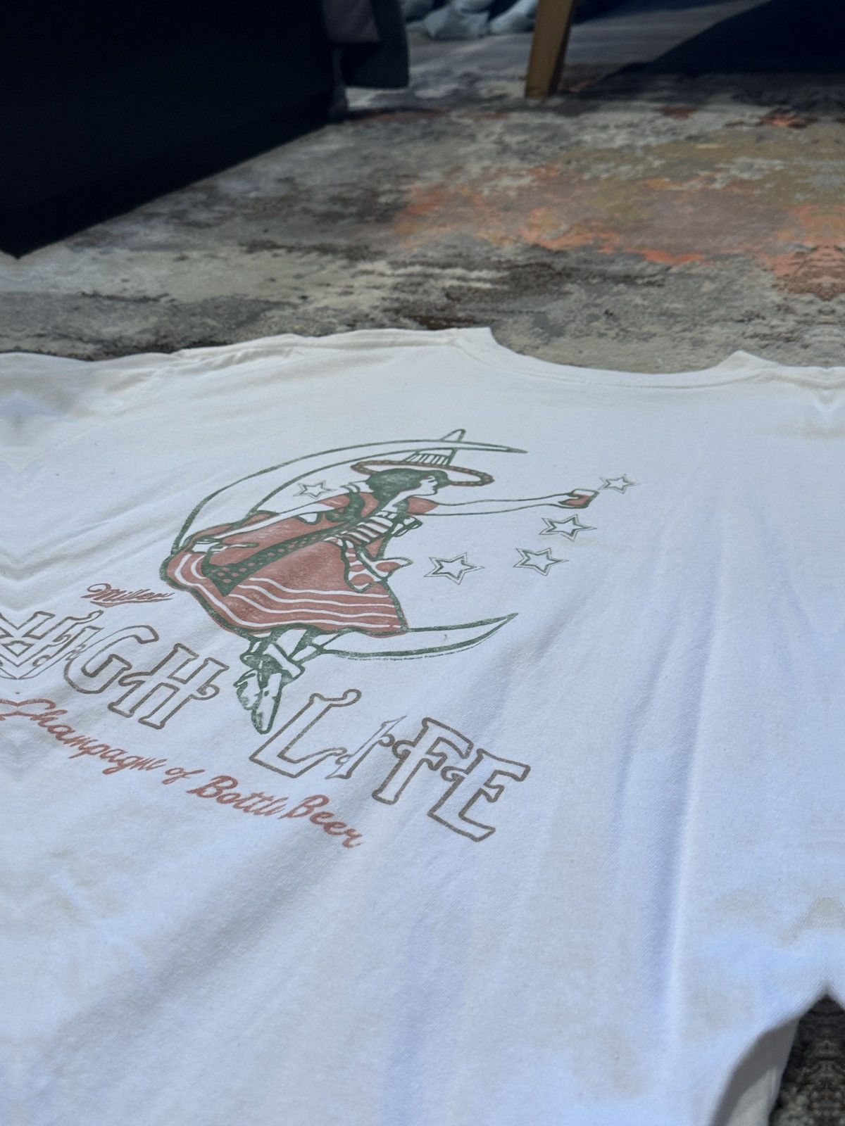 Abercrombie & Fitch × Designer × Vintage Abercrombie & Fitch Miller High Life T-Shirt Size US XXL / EU 58 / 5 - 5 Thumbnail
