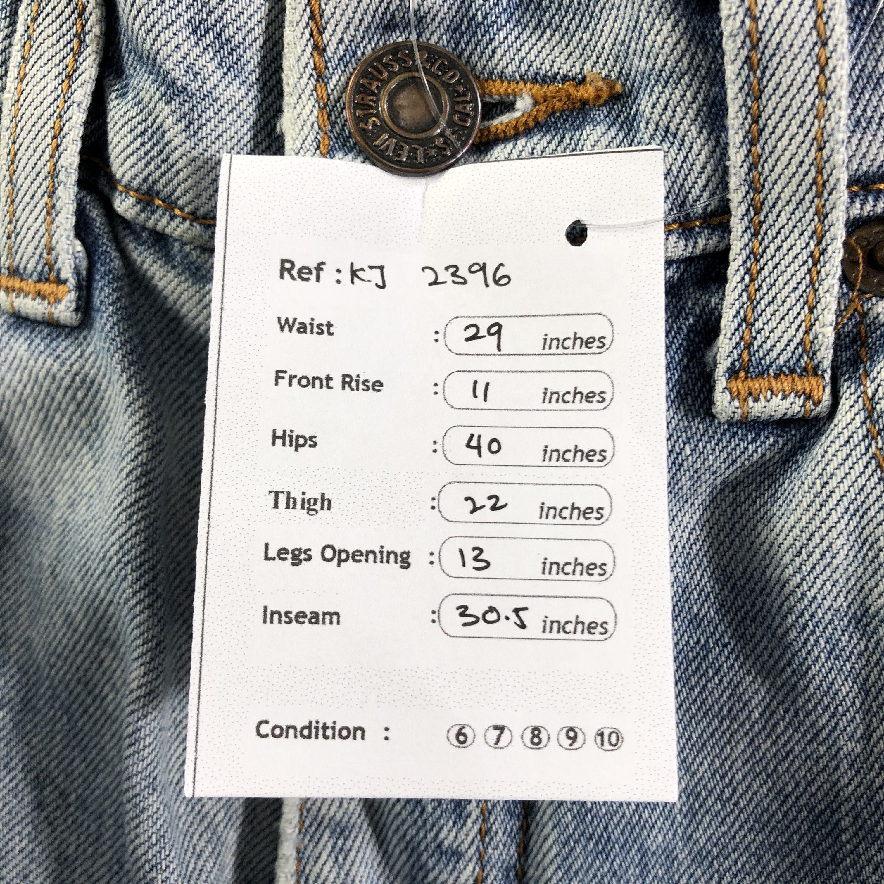 Levi's Vintage Levis 626 Jeans Distressed Denim KJ2396 Size US 29 - 11 Thumbnail