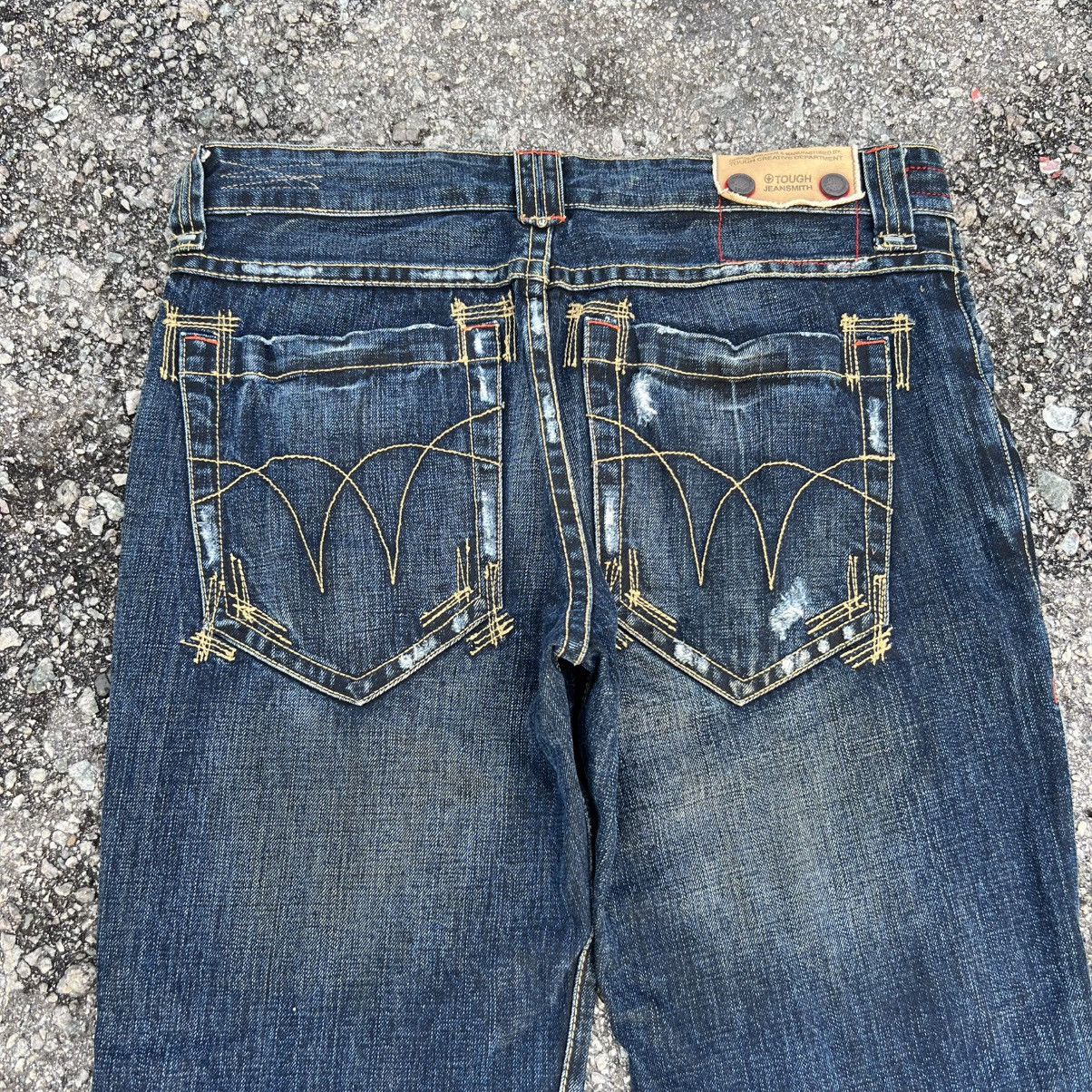 If Six Was Nine “TOUGH JEANSMITH” BOHAM MILITARY STYLE DISTRESSED JEANS Size US 36 / EU 52 - 20 Thumbnail