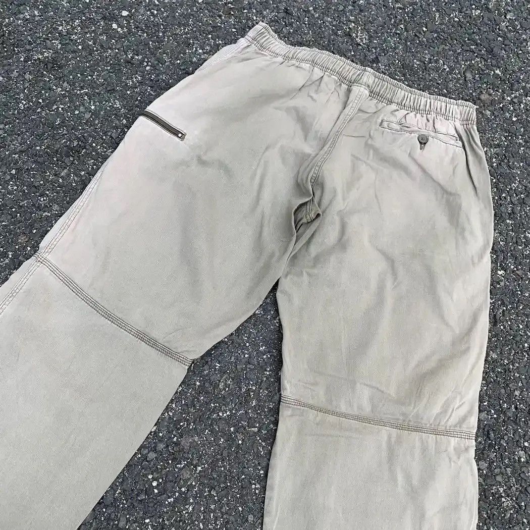 StraightFaded LOGOS Brand Double Knee Baggy Faded Hiking HeavyCotton Pants Size US 31 - 11 Thumbnail