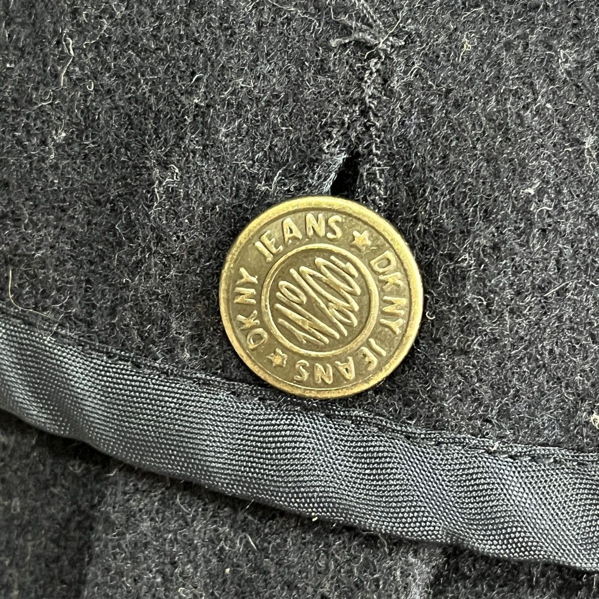 DKNY × Vintage DKNY USA Two Ways Bomber Wool Jacket Size US M / EU 48-50 / 2 - 11 Thumbnail