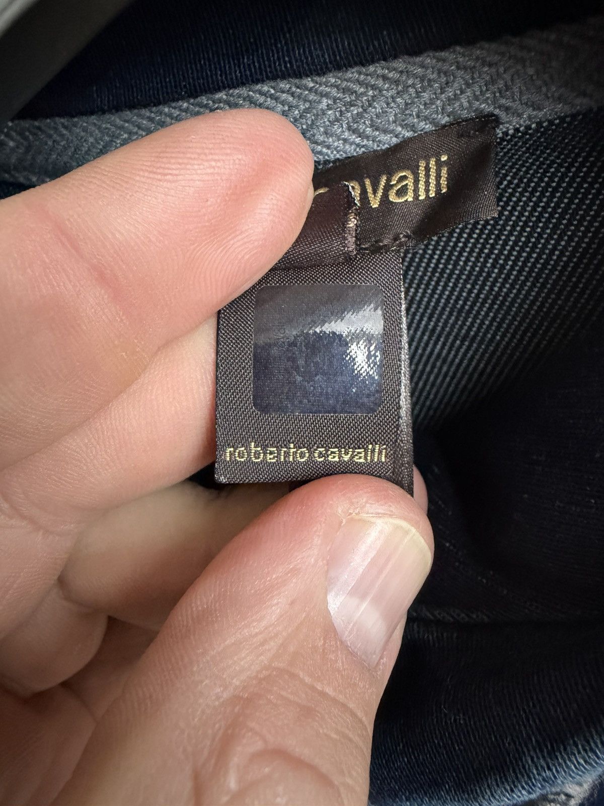 Roberto Cavalli Roberto Cavalli Gym Stretch Denim Hoodie Jacket Sweatshirt Size US M / EU 48-50 / 2 - 11 Thumbnail