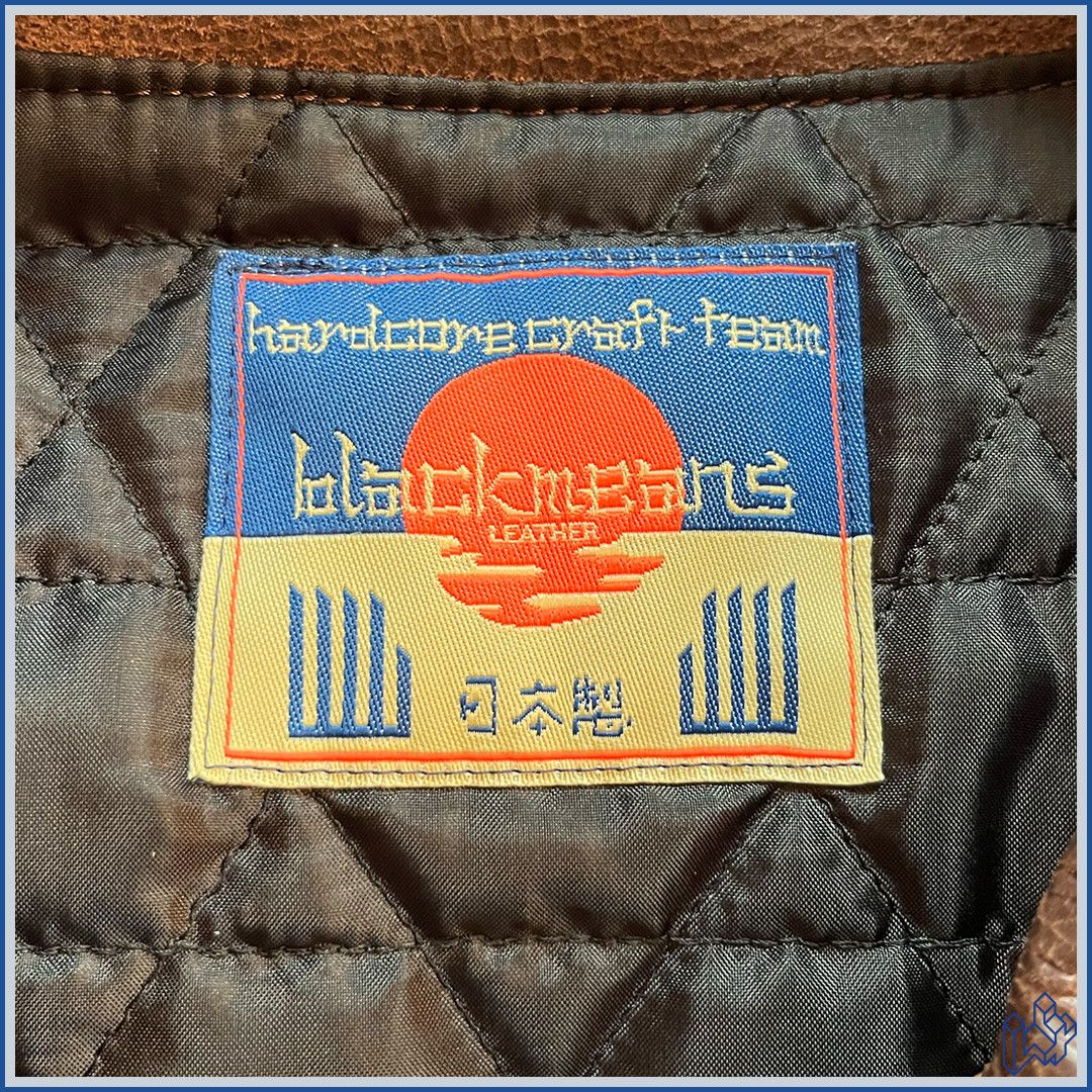 Blackmeans Blackmeans brown leather cracked jacket Size US M / EU 48-50 / 2 - 11 Thumbnail