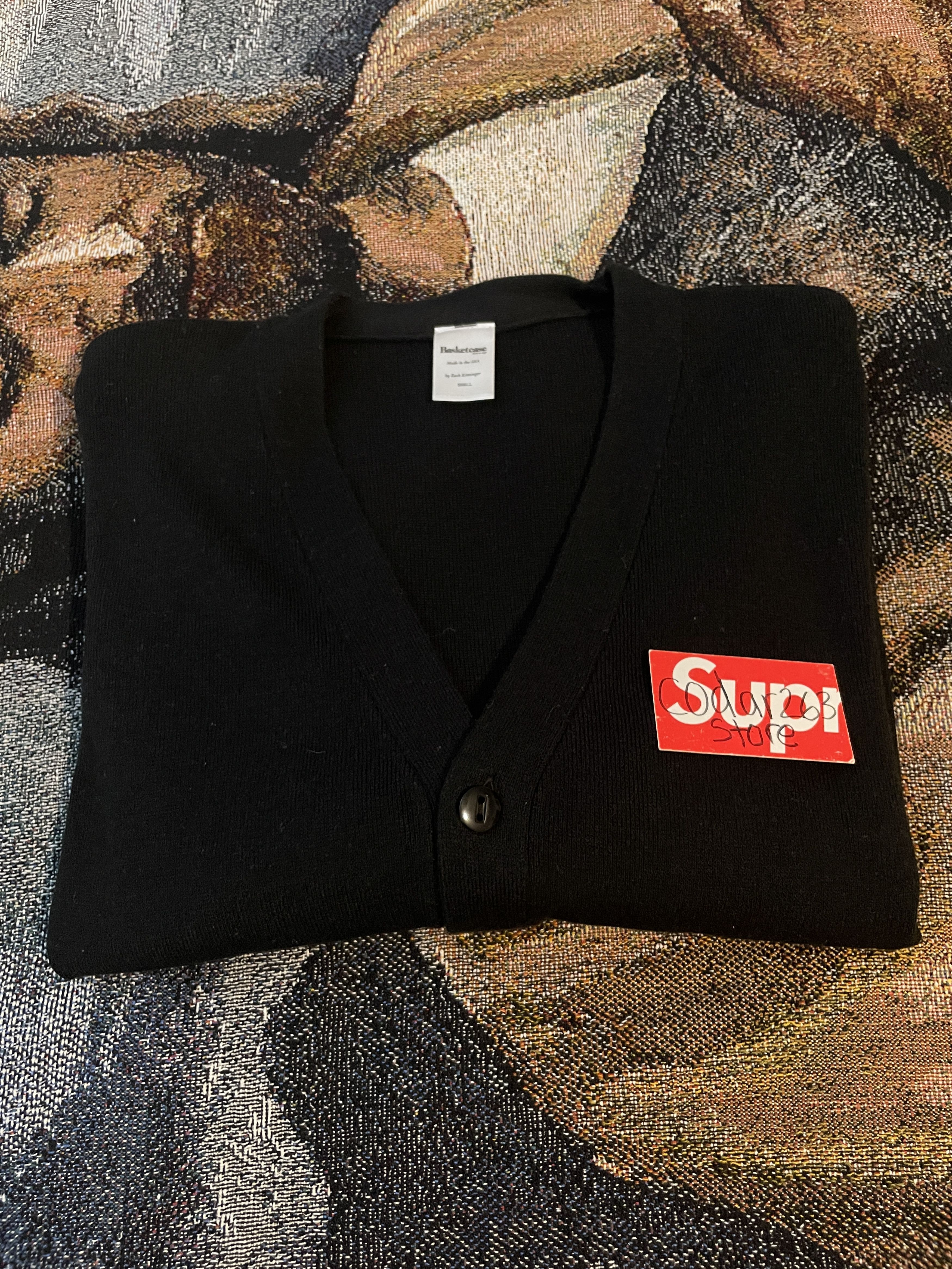 basketcase gallery Skull Knit Cardigan Sweater Basketcase Gallery Black Small Size US S / EU 44-46 / 1 - 4 Thumbnail