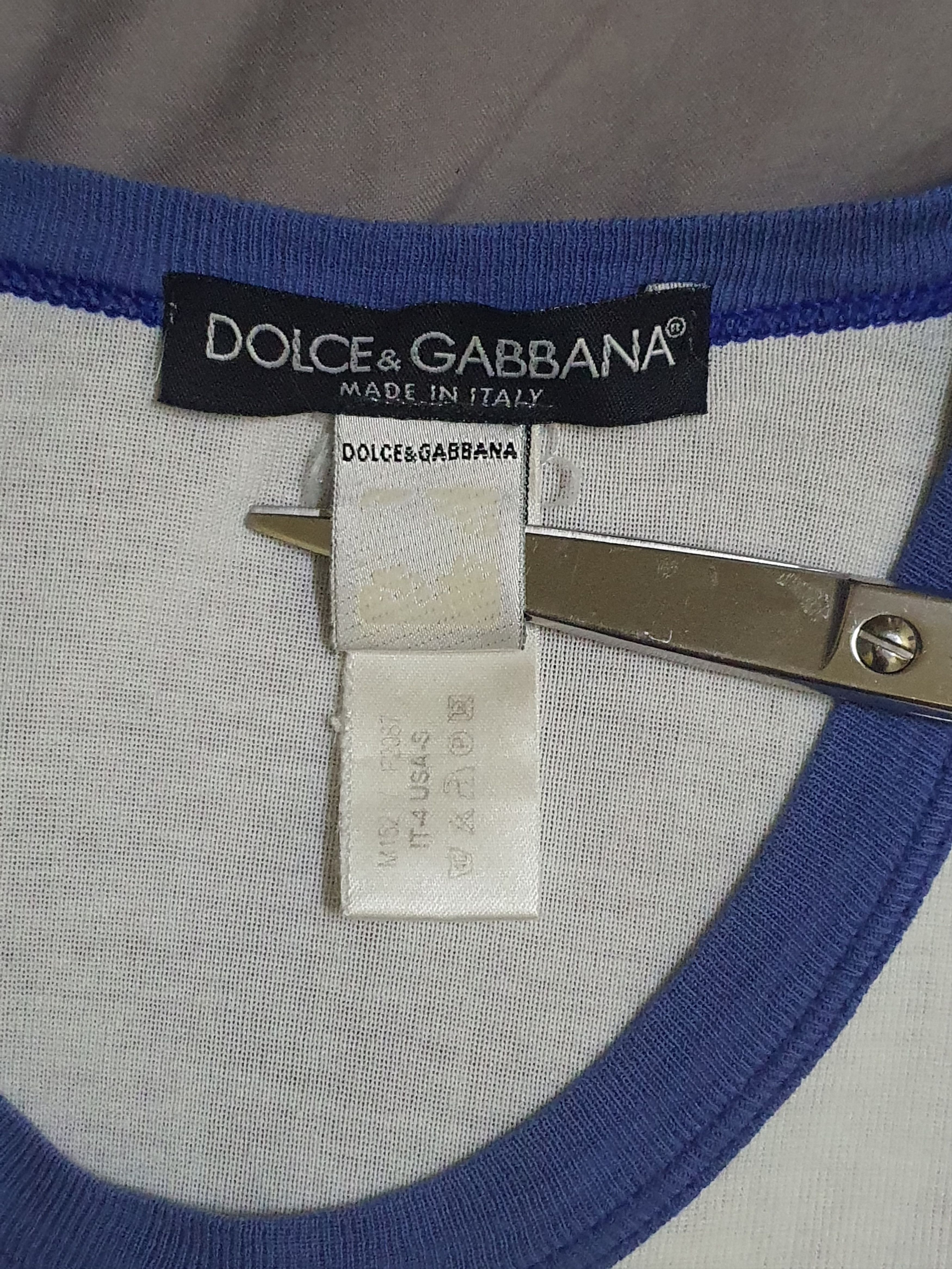 Dolce & Gabbana Dolce & Gabbana - Italia Vintage Ringer t-shirt Size US S / EU 44-46 / 1 - 4 Thumbnail