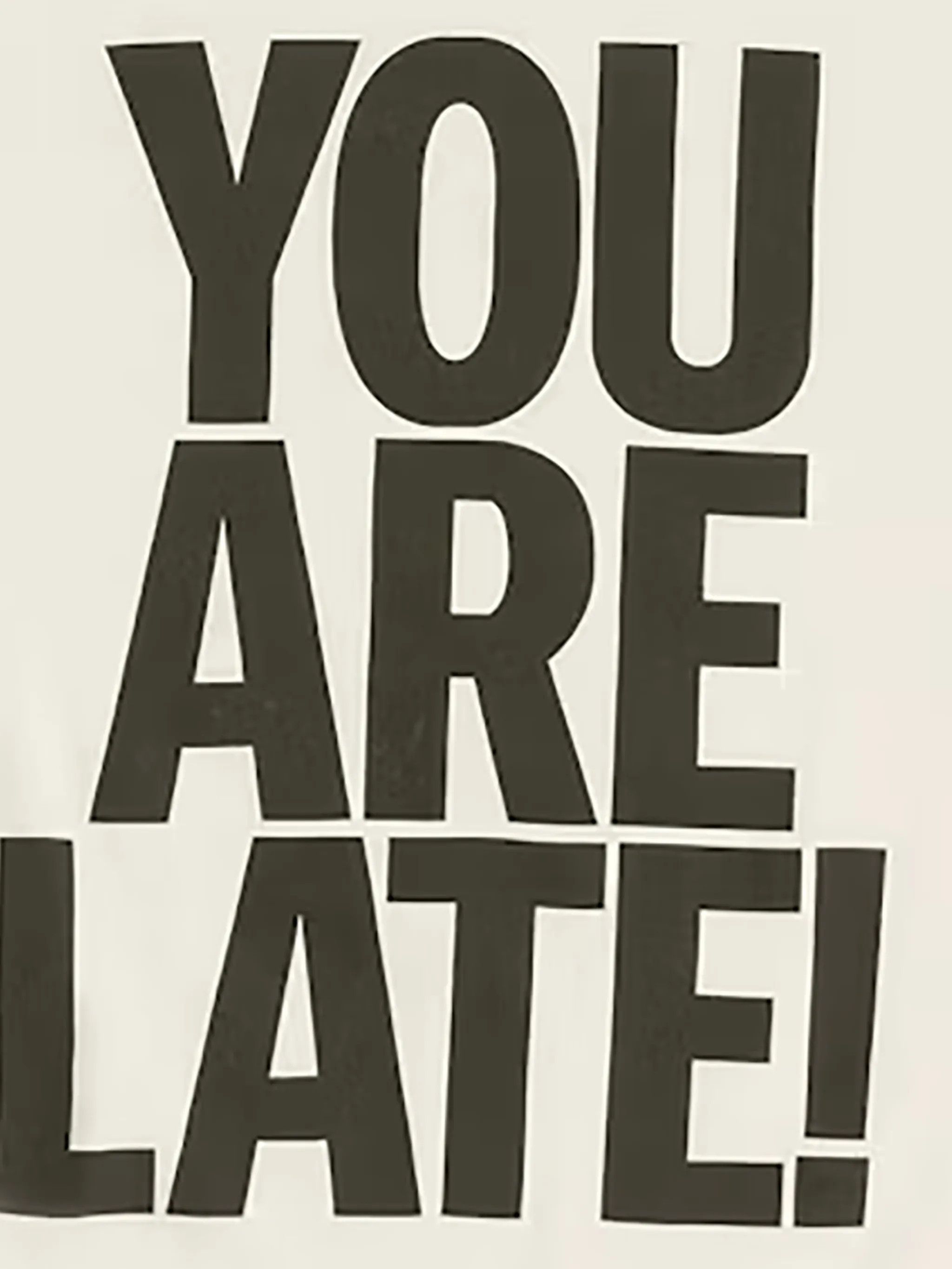 Gallery Dept. o1gr1nt0426 Atk You Are Late T-Shirt in White Size US M / EU 48-50 / 2 - 2 Thumbnail