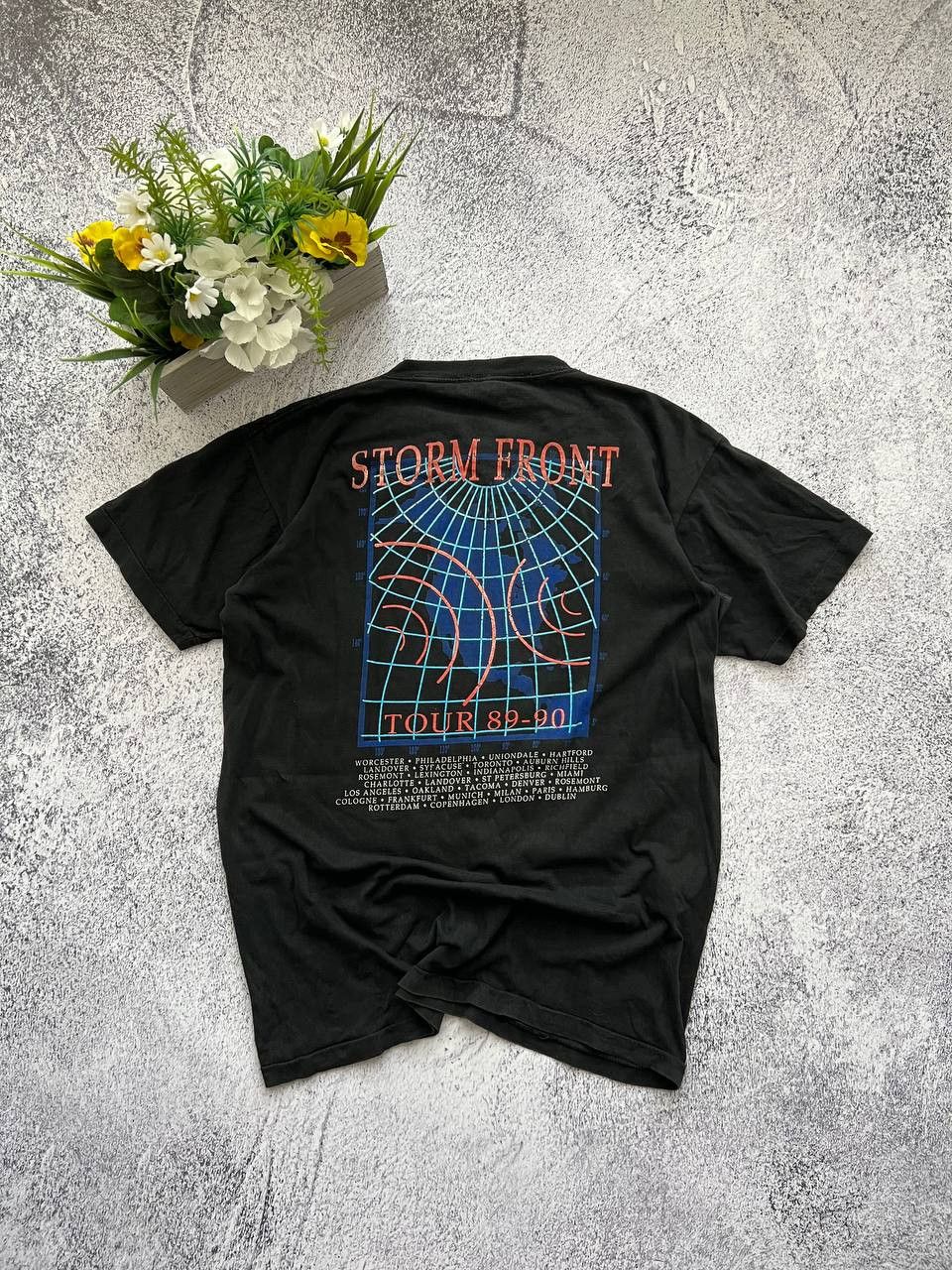 Band Tees × Vintage Vintage 1989/1990 Billy Joel Storm Front Album Cover Tshirt Size US L / EU 52-54 / 3 - 2 Thumbnail