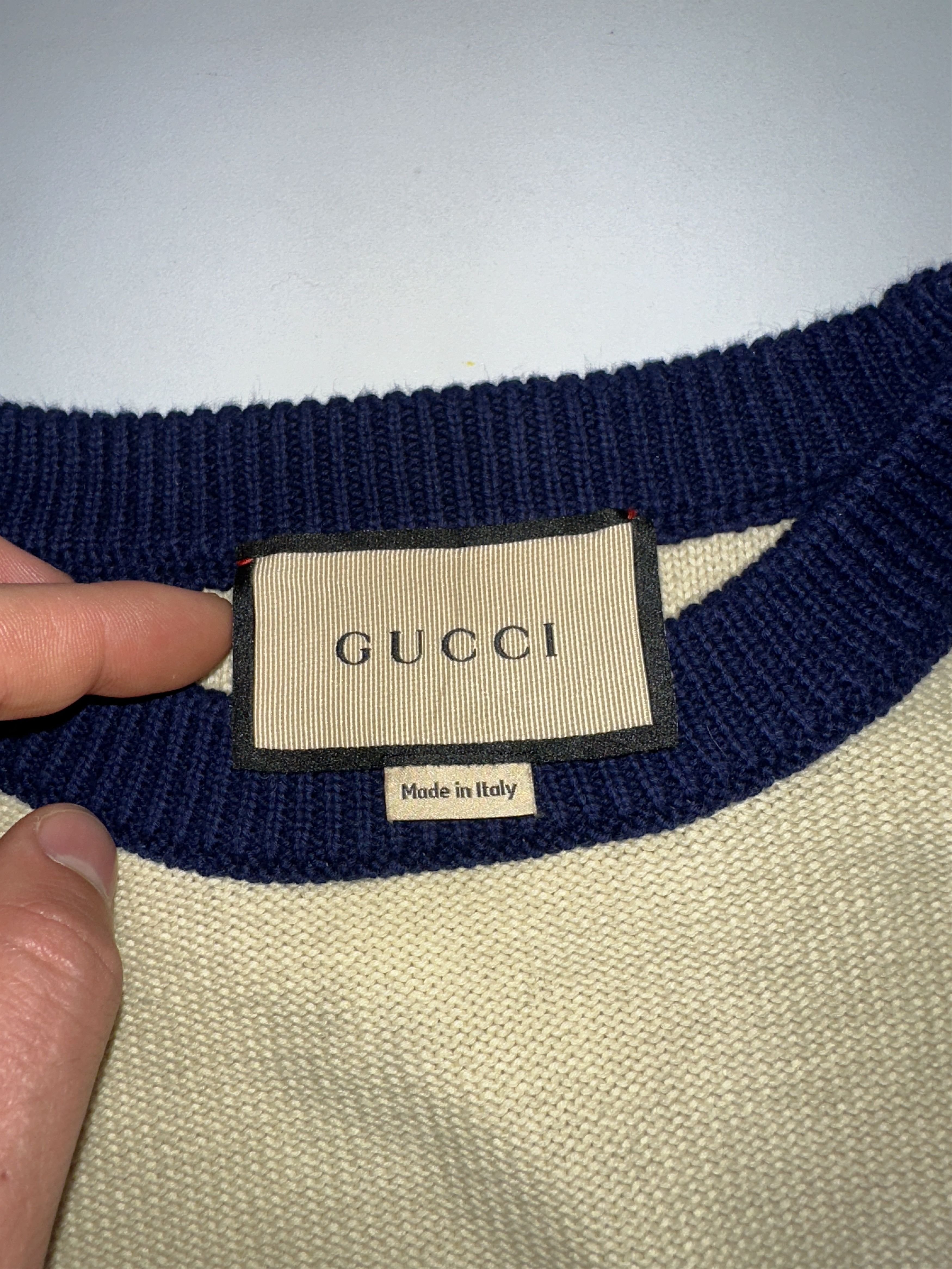 Gucci Luxury Gucci Knit Striped Sweater Crew Neck Size M 175/96 A Size US M / EU 48-50 / 2 - 10 Thumbnail