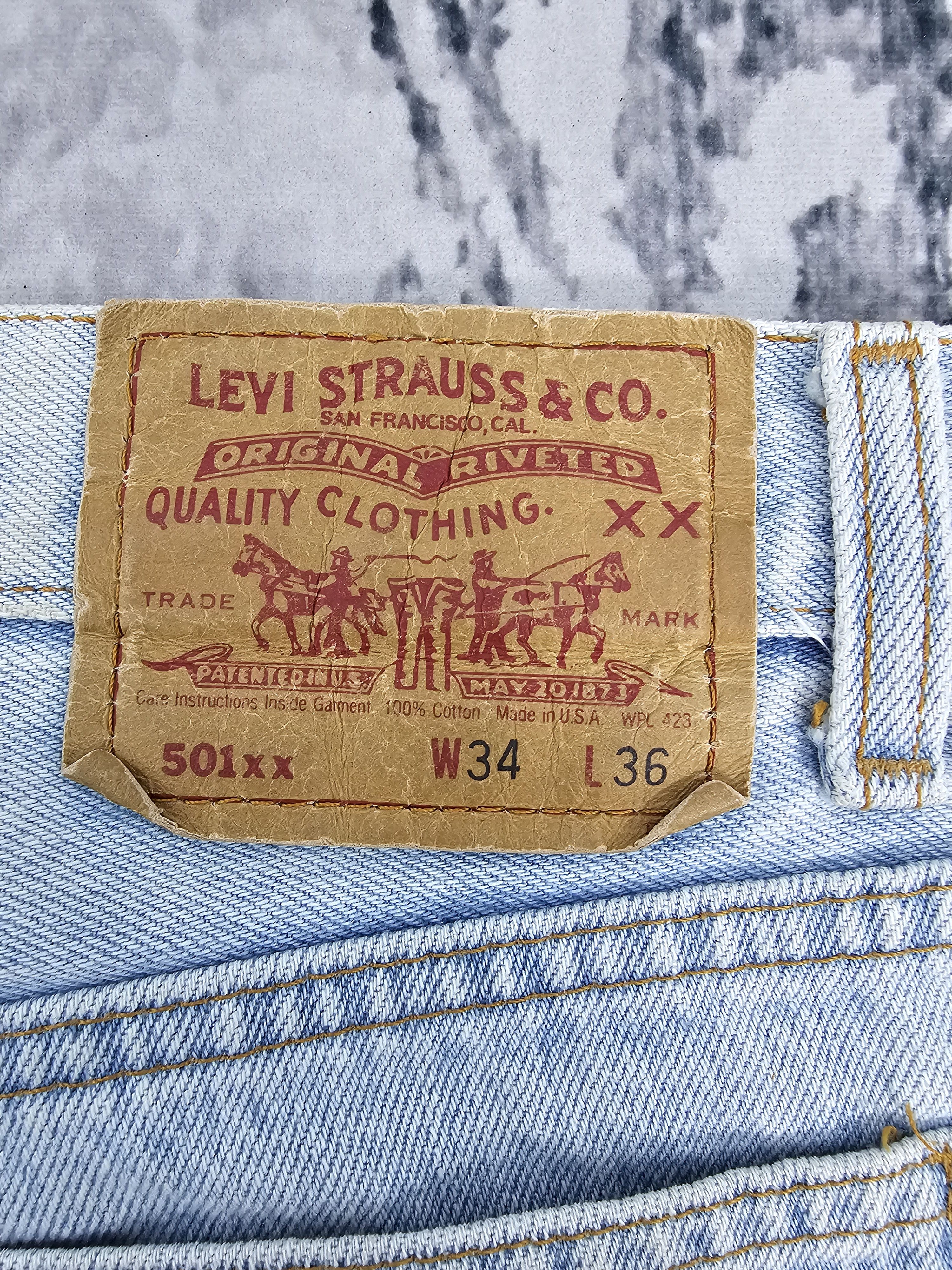 Levi's Vtg 80's LEVIS 501 XX Light Blue Faded Size 32X30 Jean L0415 Size US 32 / EU 48 - 11 Thumbnail