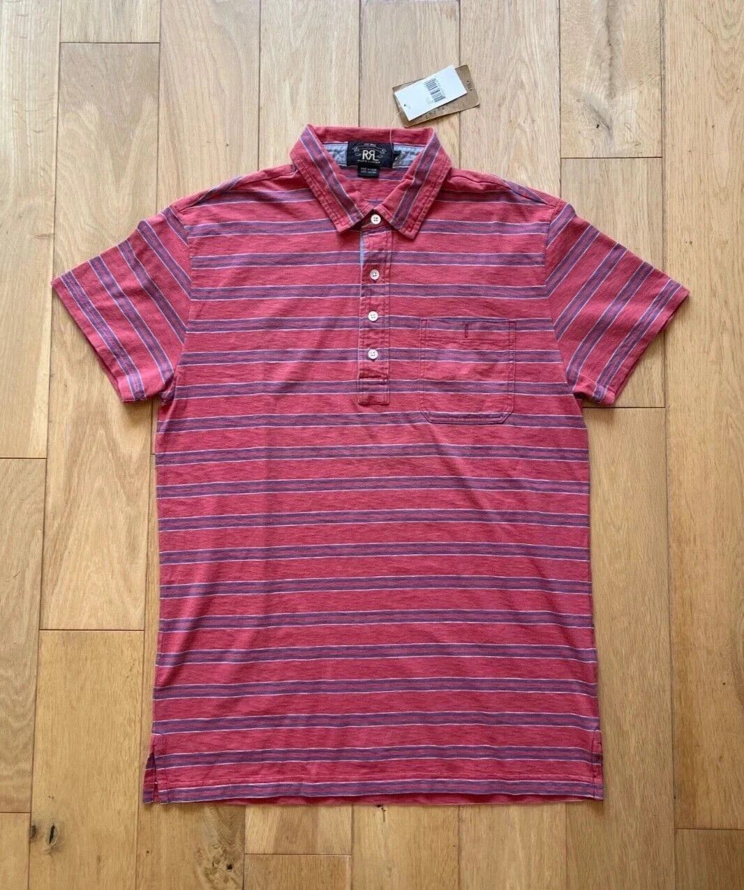 RRL Ralph Lauren RRL Polo Shirt Striped Red Kon Tiki Size US M / EU 48-50 / 2 - 1 Thumbnail
