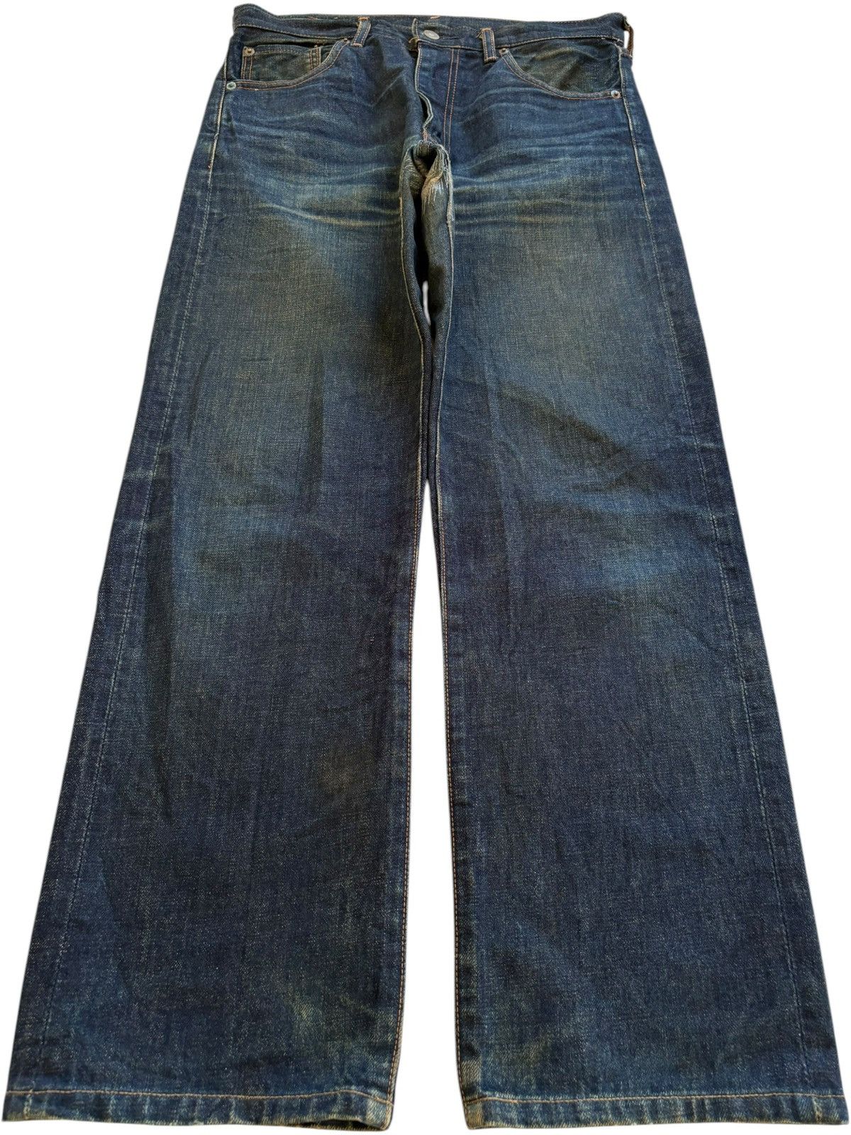 Levi's Vintage 80s Levis 502XX Big E Selvedge Mud Wash Loose Jeans Size US 31 - 2 Thumbnail