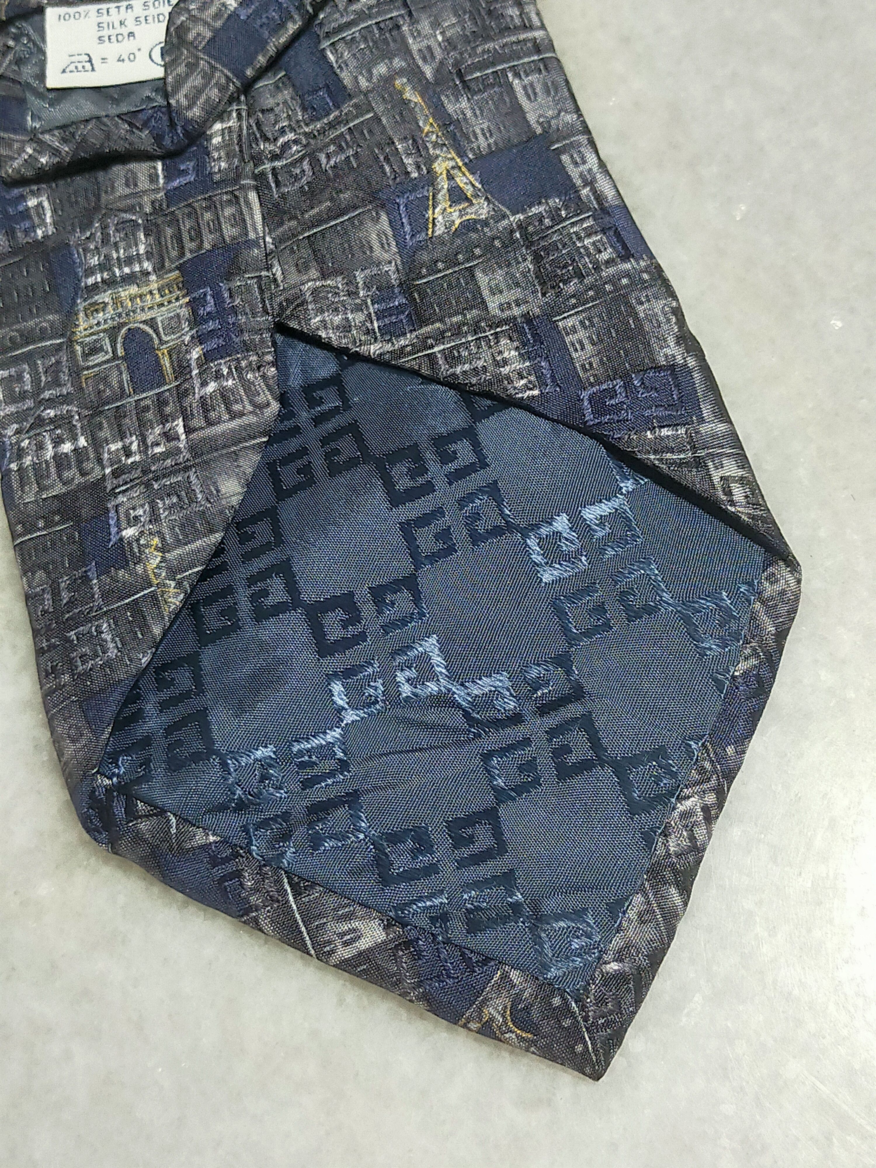 Givenchy × Vintage GIVENCHY PARIS EIFFEL TOWER VINTAGE SILK TIE Size ONE SIZE - 7 Thumbnail