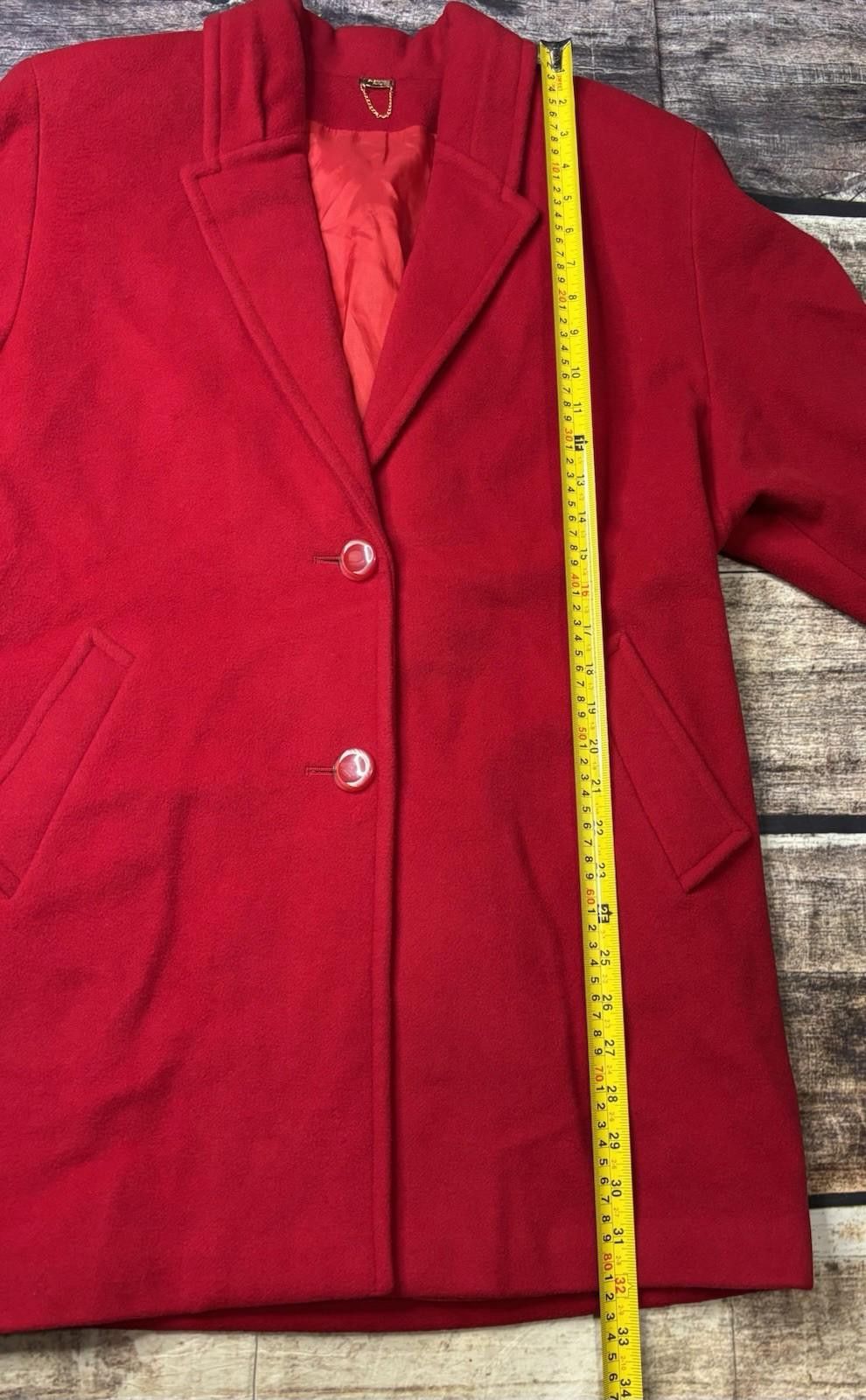 Other VTG St Sophia Paris Pea Coat Womens XL Cashmere Wool France Size XL / US 12-14 / IT 48-50 - 10 Thumbnail