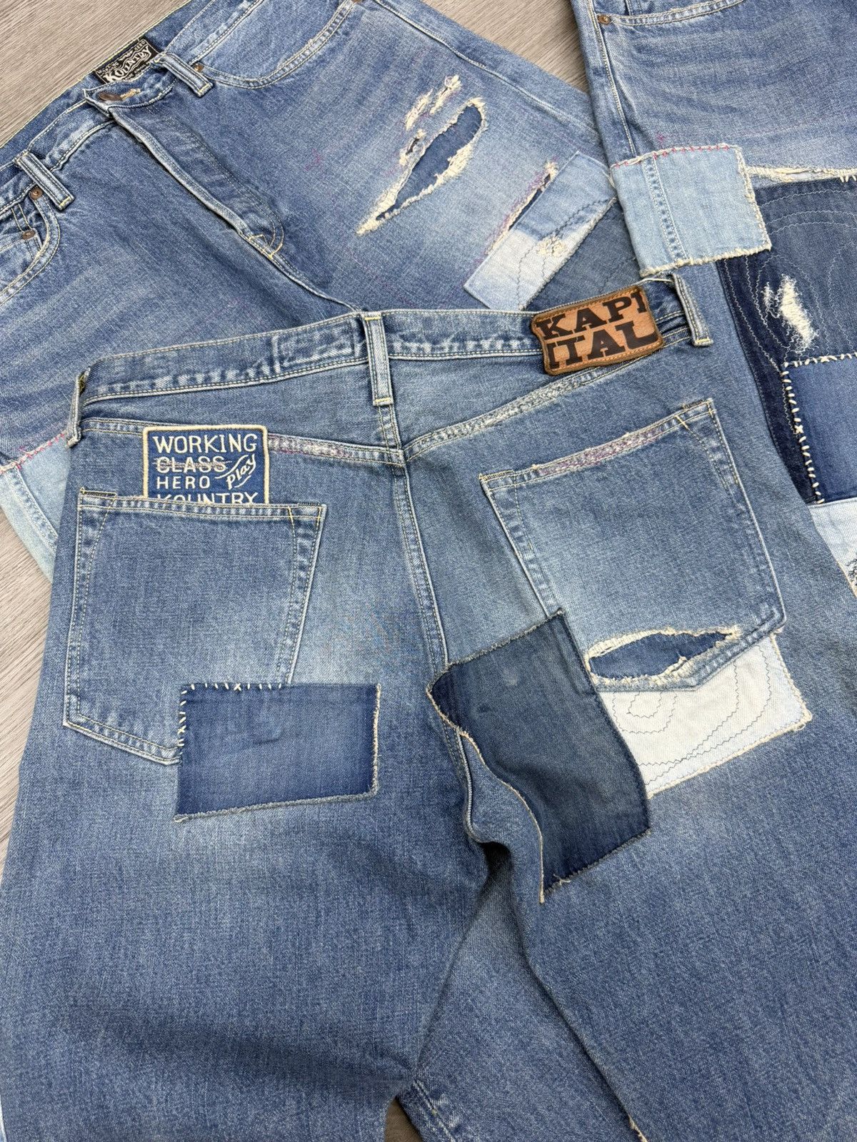 Kapital Kapital monkey cisco patchwork jeans Size US 34 / EU 50 - 3 Thumbnail