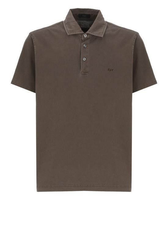 Fay FAY Men Polo Shirts NPMB250143TUY1 S602 Brown Size US M / EU 48-50 / 2 - 1 Thumbnail