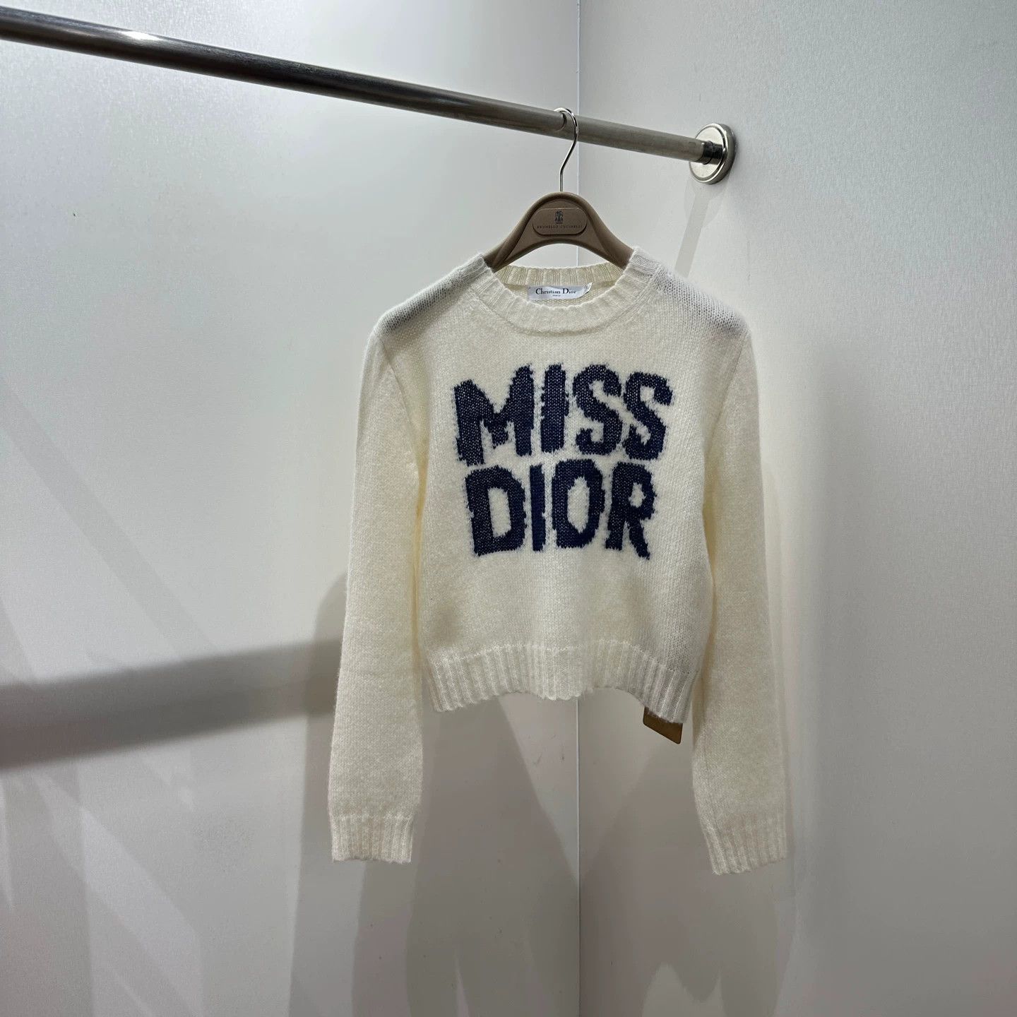 Christian Dior Monsieur Dior mar539 24FW logo long sleeve cashmere 34 Size XS / US 0-2 / IT 36-38 - 1 Thumbnail
