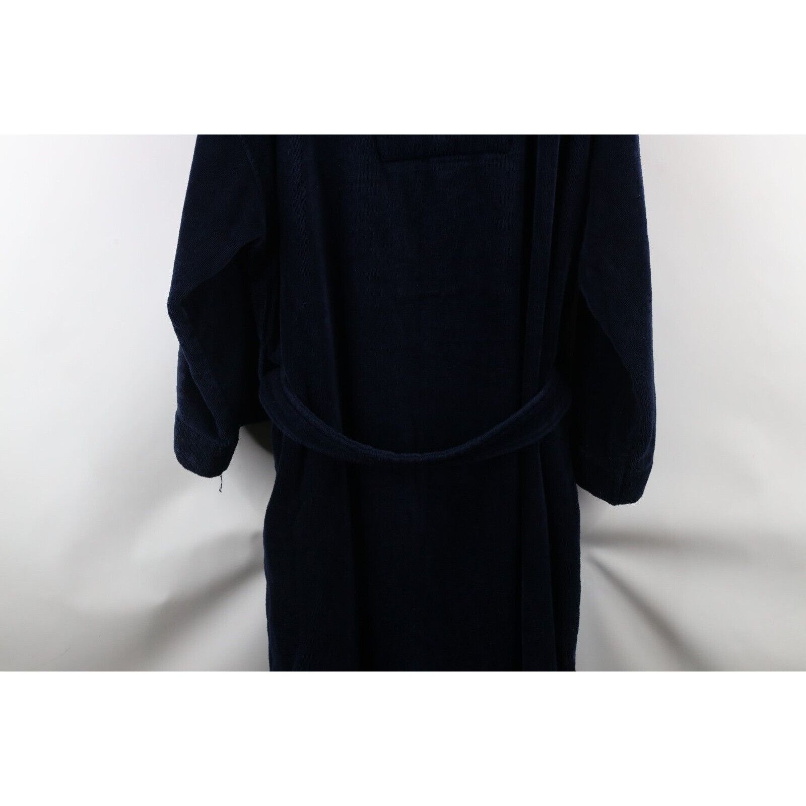 Nautica × Vintage Vintage 90s Nautica Distressed Terry Cloth Hooded Bath Robe Size US XL / EU 56 / 4 - 16 Thumbnail