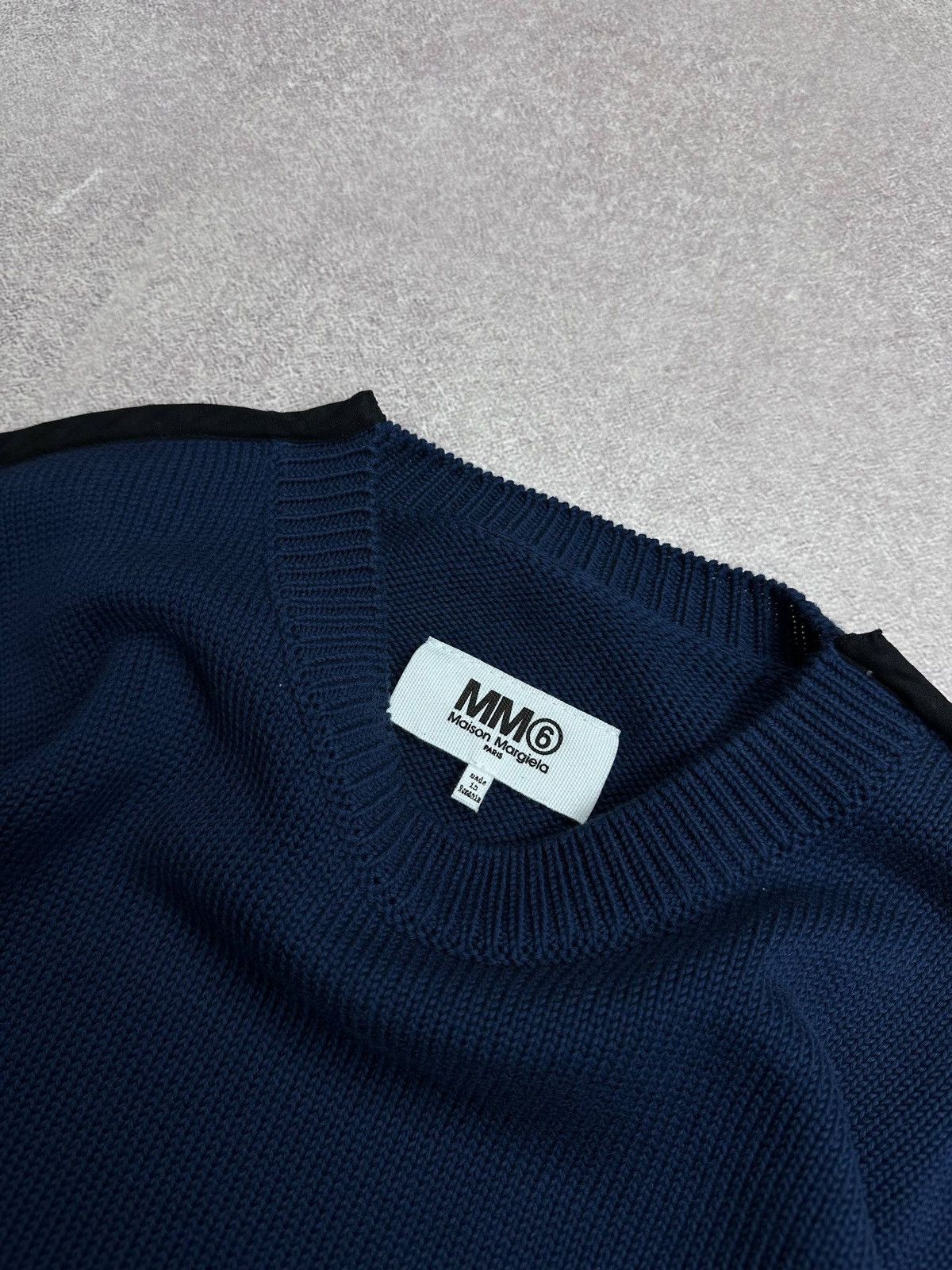 Maison Margiela Maison Margiela MM6 Blue Knit Sweater Rare S Size US S / EU 44-46 / 1 - 4 Thumbnail