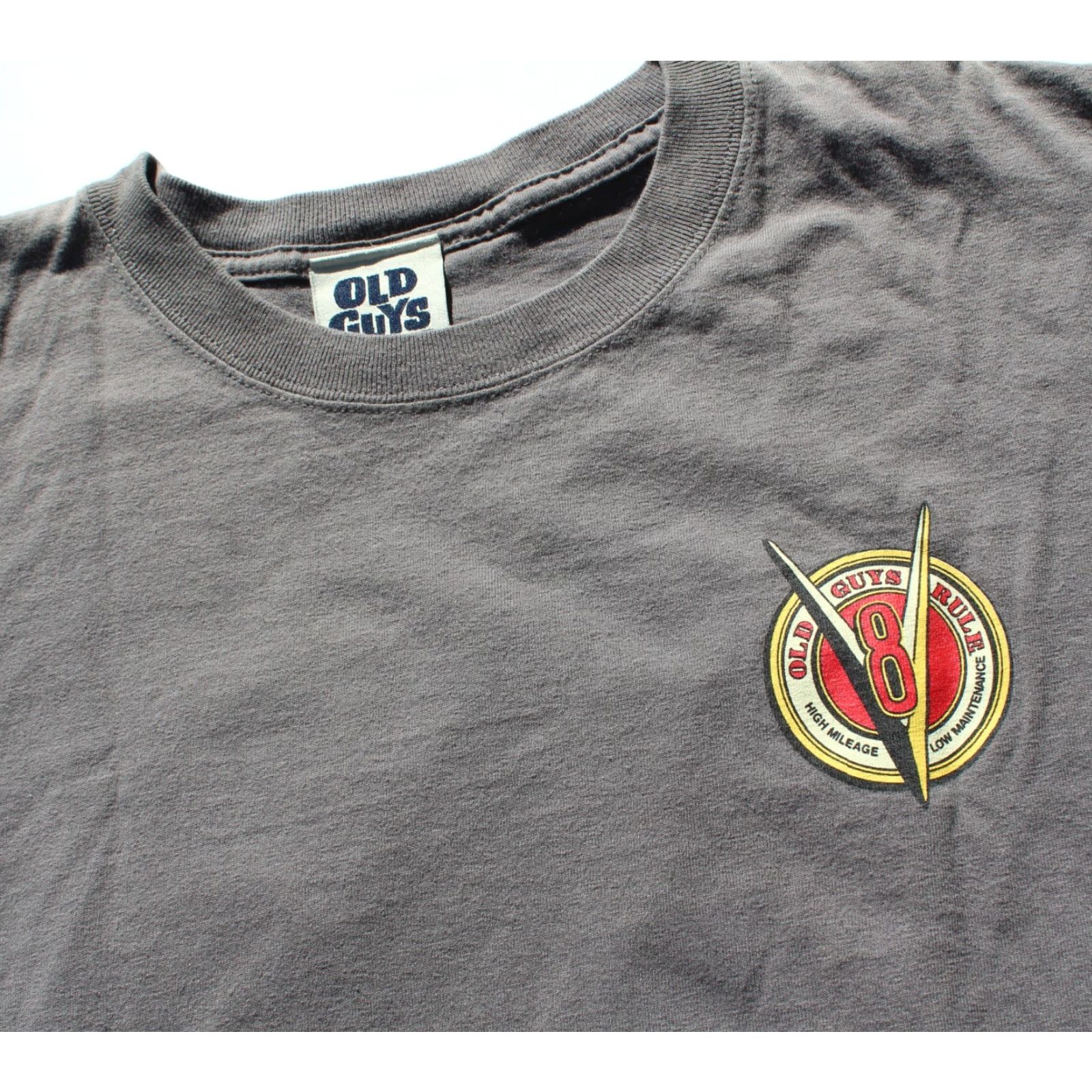 Vintage Old Guys Rule V8 High Mileage Low Maintenance Grey Muscle Street Hot Rod Large Size US L / EU 52-54 / 3 - 3 Thumbnail