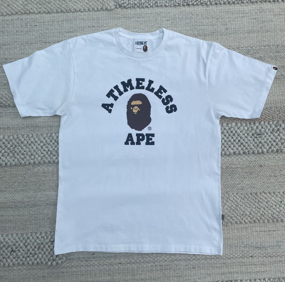 BAPE × kaws ape head skull sta T-shirt Black BAPE STAR A