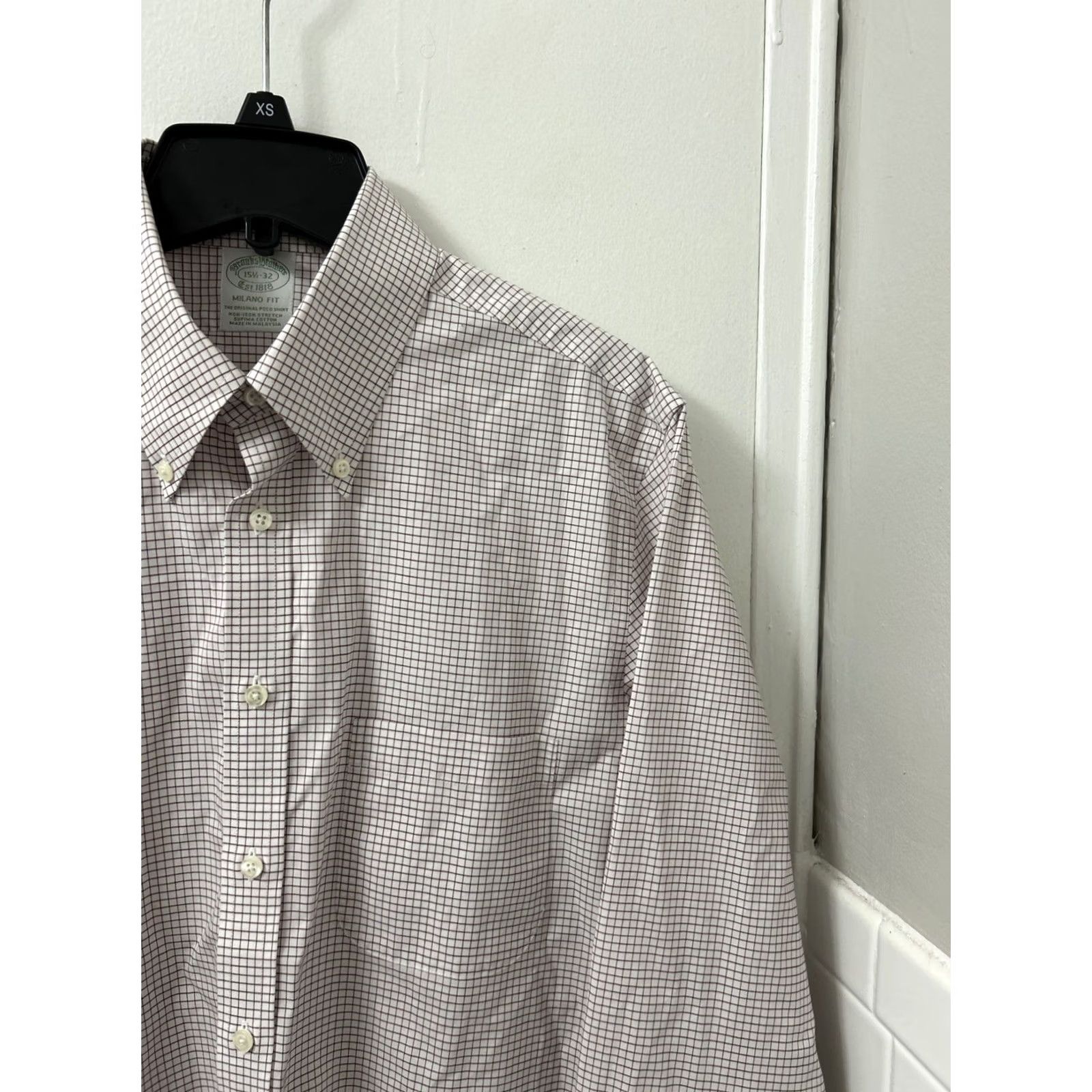 Brooks Brothers VINTAGE Brooks Brothers Original Polo Shirt Mens 15.5 Red White Plaid Milano L/S Shirt Mens Regular Red Plaid Classic Preppy 30” 21.5” Pit to Pit Size US L / EU 52-54 / 3 - 4 Thumbnail