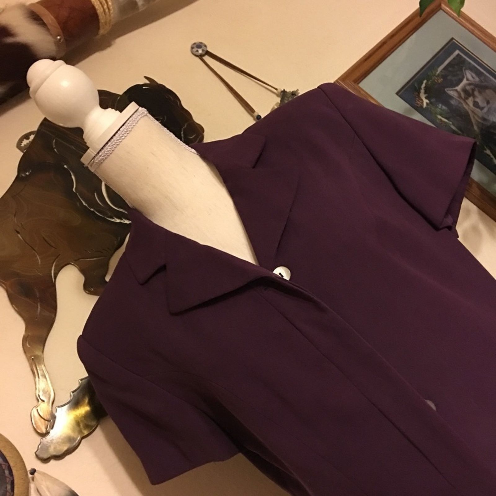 Other Valerie Stevens silk skirt suit SIZE 8 Size M / US 6-8 / IT 42-44 - 3 Thumbnail