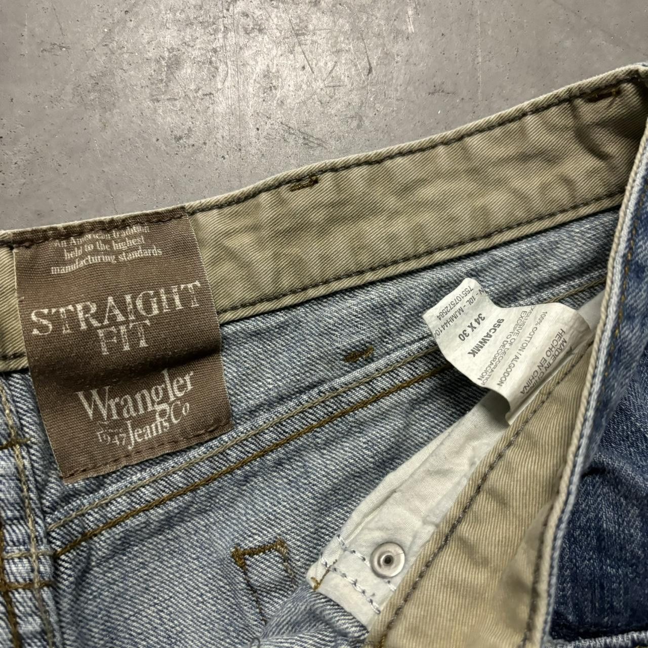 Japanese Brand × Vintage Crazy Vintage Y2K/2000s Grunge Medium Wash Denim Jeans! Size US 34 / EU 50 - 8 Thumbnail