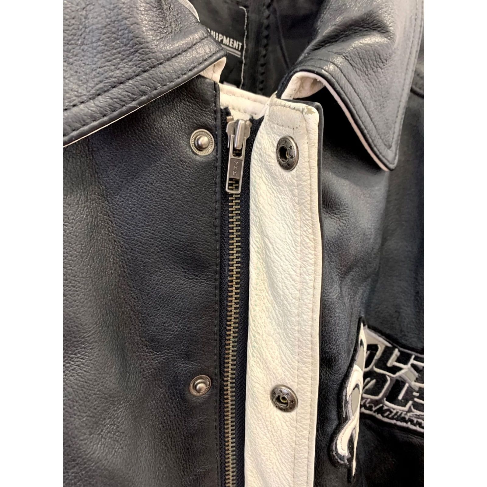 Southpole Southpole 2XL Leather Varsity Jacket Men's White Black Y2K Streetwear Sports Size US XXL / EU 58 / 5 - 6 Thumbnail