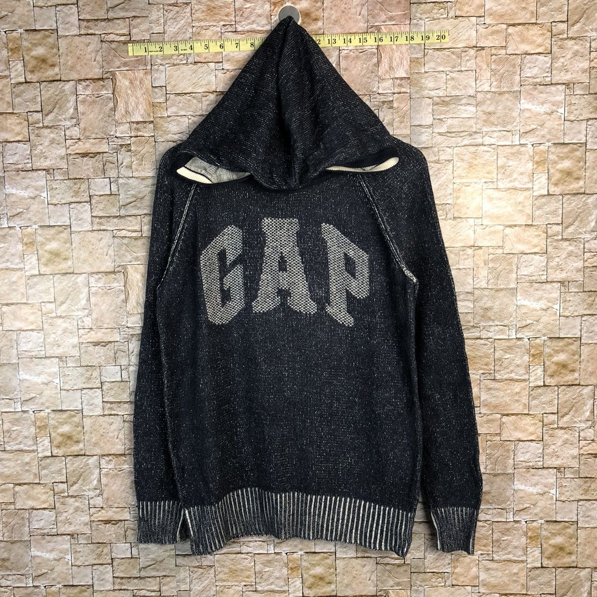 Gap Gap Dark blue faded vintage Hoodie sweatshirt #A255 Size US M / EU 48-50 / 2 - 1 Thumbnail