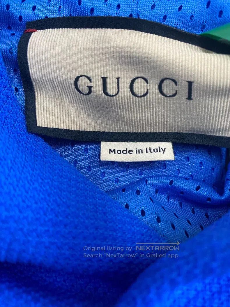 Gucci Gucci Blue arm full logo hoodie Size US XL / EU 56 / 4 - 3 Thumbnail
