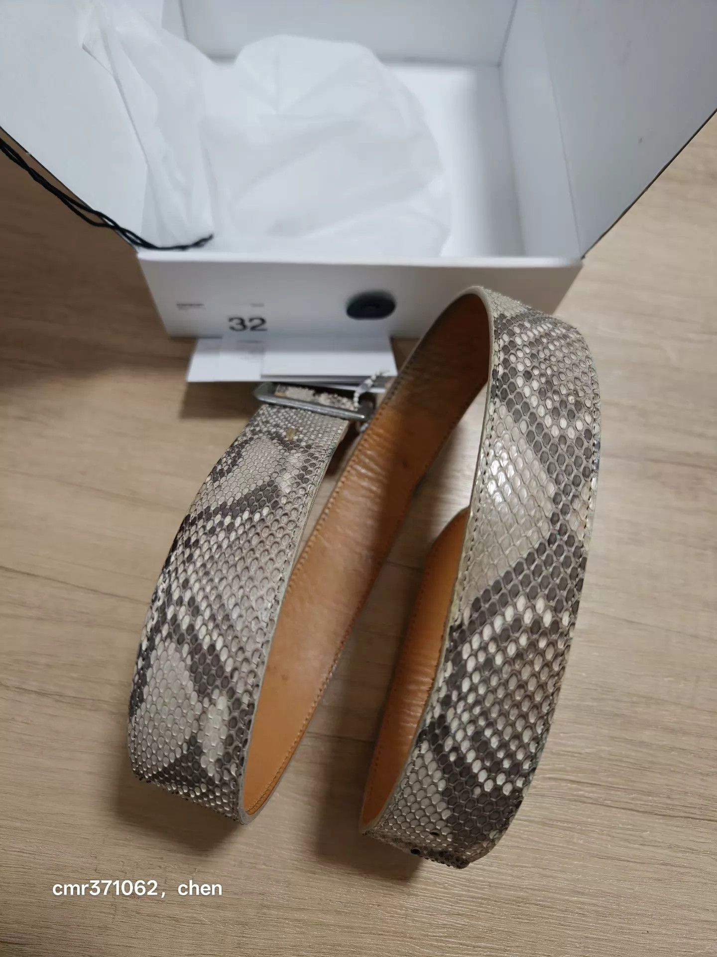 Visvim visvim 20SS 40mm Natural Snake Skin Belt W32 Used Size ONE SIZE - 1 Thumbnail