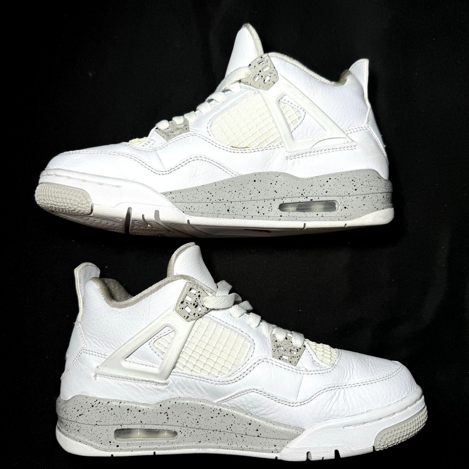 Jordan Brand × Nike Size 6.5 - Nike Air Jordan 4 Retro GS White Oreo 2021 Shoes Size US 6.5 / EU 39-40 - 3 Thumbnail