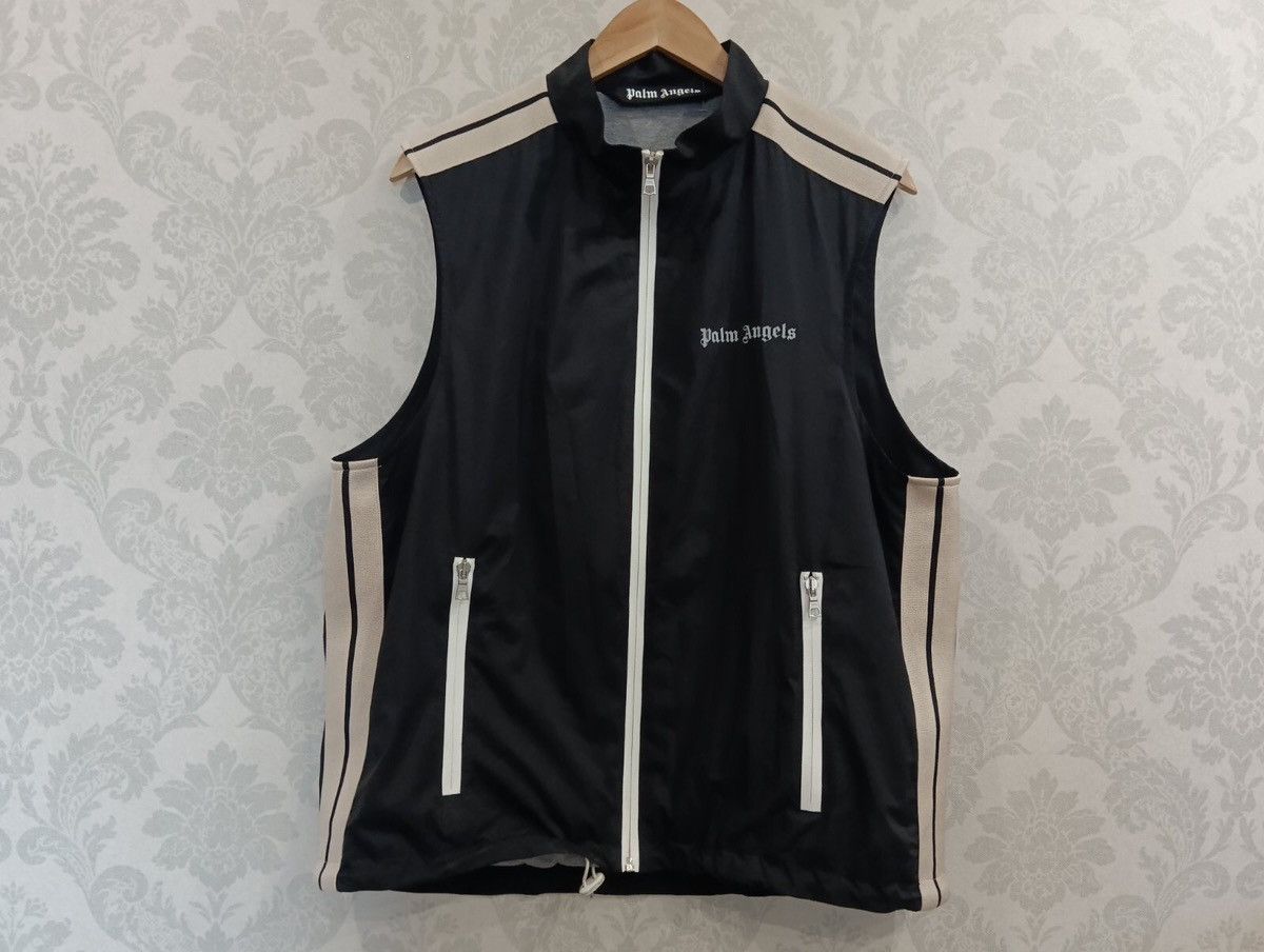 Palm Angels Palm Angels BLACK MESH MULTI POCKET VEST JACKET