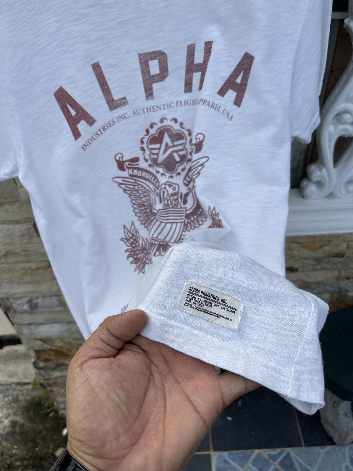 Alpha Industries × Vintage Last Drop🔥Rare🔥Vintage ALPHA Industries Military T-Shirt Size US M / EU 48-50 / 2 - 2 Thumbnail