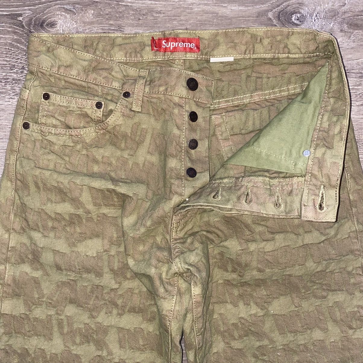 Supreme Supreme Fat Tip Jacquard Regular Jean Size US 30 / EU 46 - 3 Thumbnail