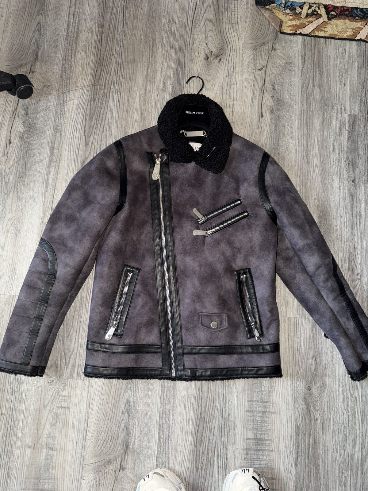 Philipp Plein Phillip Plein suede leather biker coat Size US M / EU 48-50 / 2 - 1 Thumbnail