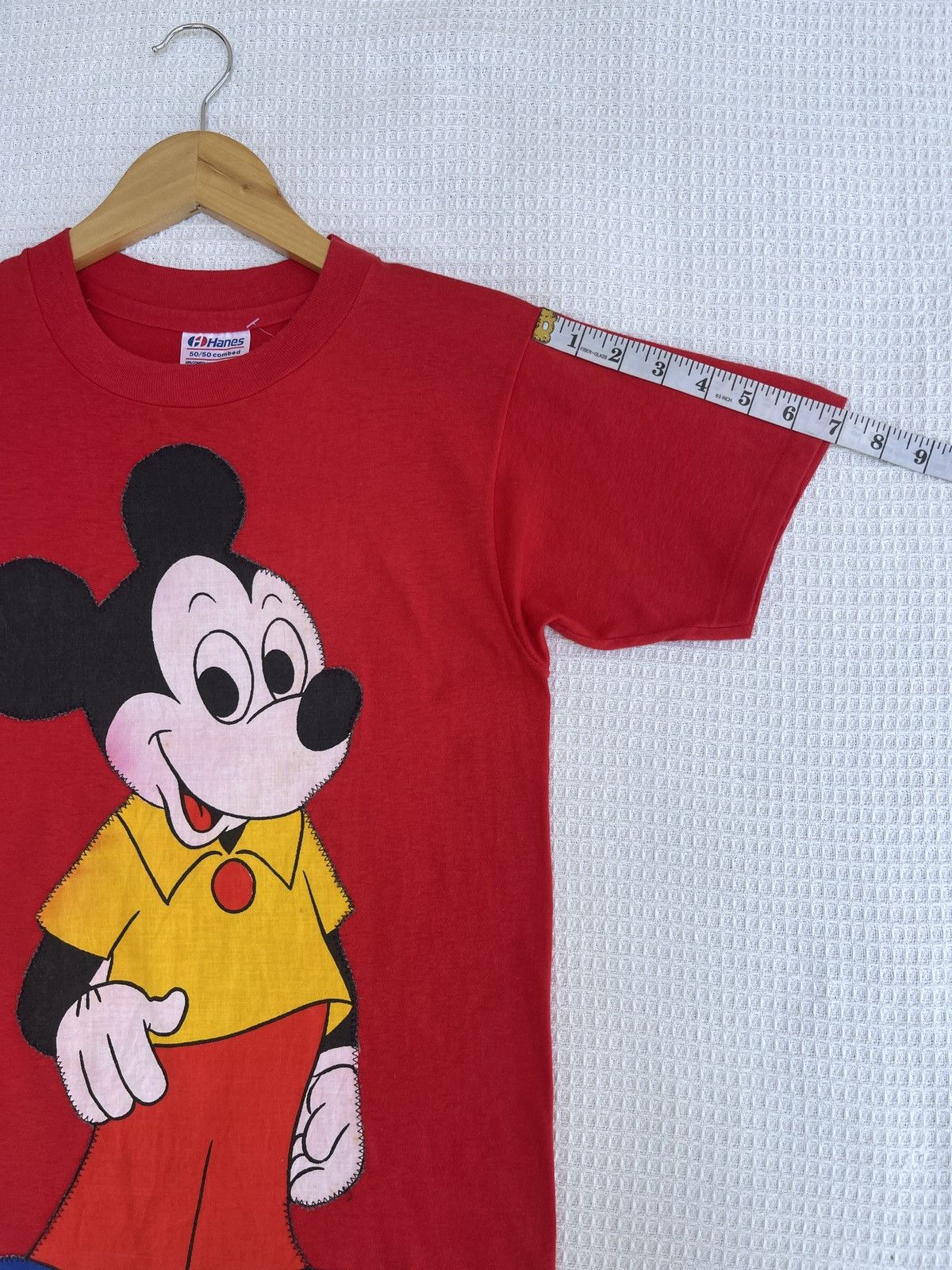Disney × Mickey Mouse × Vintage Last Drop🔥Vtg 70s Mickey Mouse Back To The Future Movie Tee Size US S / EU 44-46 / 1 - 13 Thumbnail