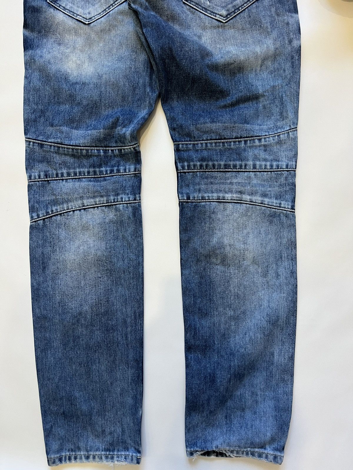 If Six Was Nine Japanese Brand - CIPO&BAXX Multi Pocket Jeans Pants Distress Size US 34 / EU 50 - 3 Thumbnail