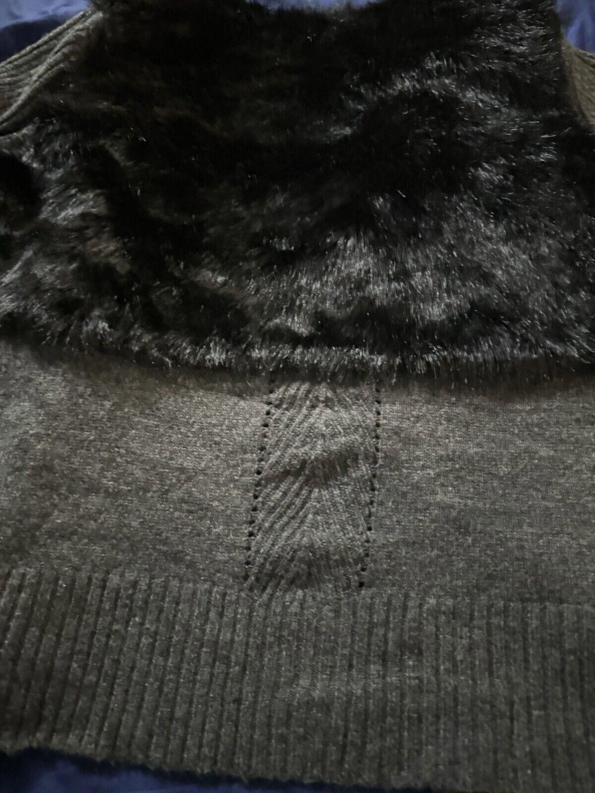 Designer Simply Vera Women’s XL Cardigan With Fur Size XL / US 12-14 / IT 48-50 - 3 Thumbnail