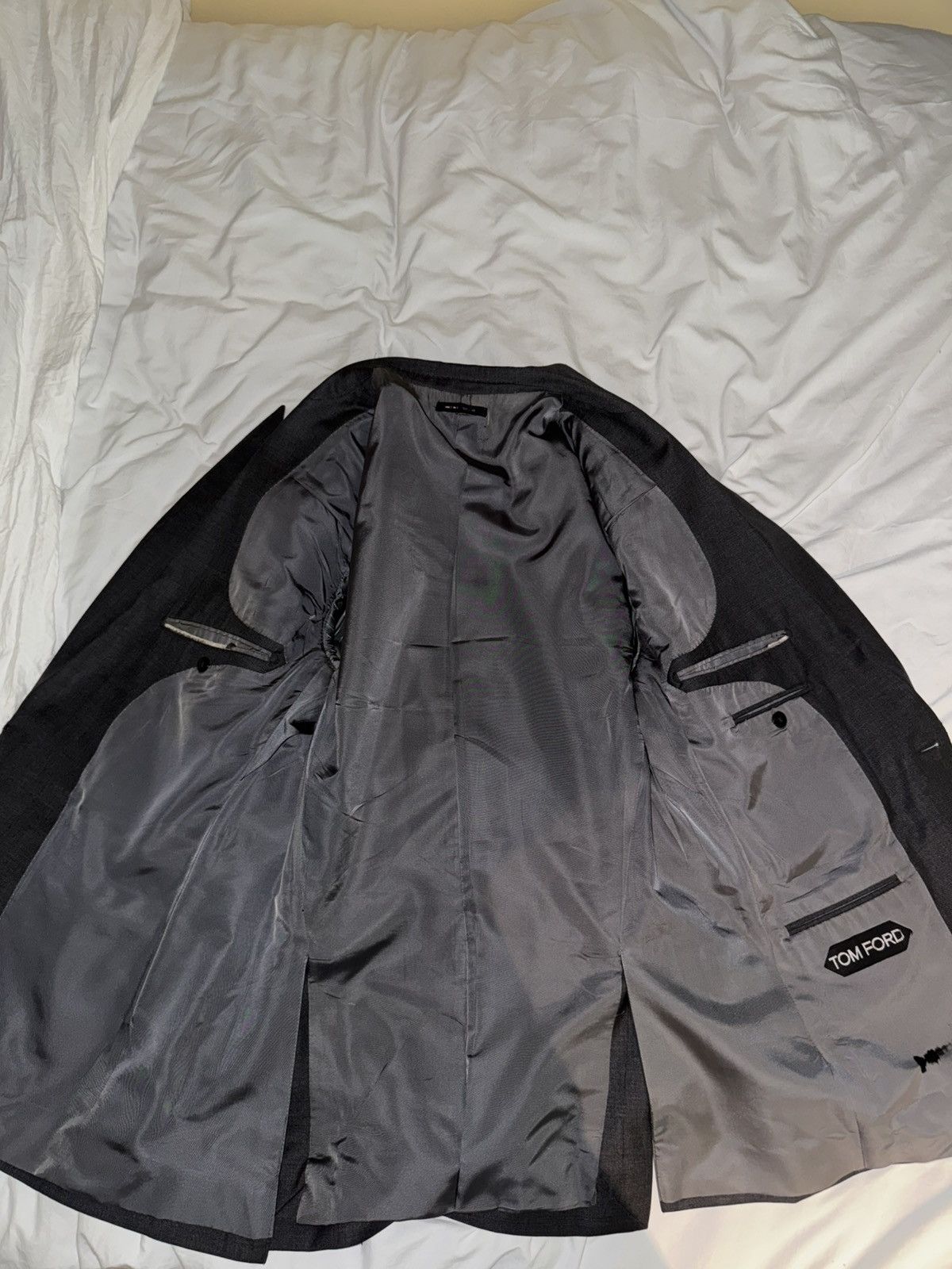 Tom Ford TOM FORD SUIT JACKET GREY Size 40S - 7 Thumbnail