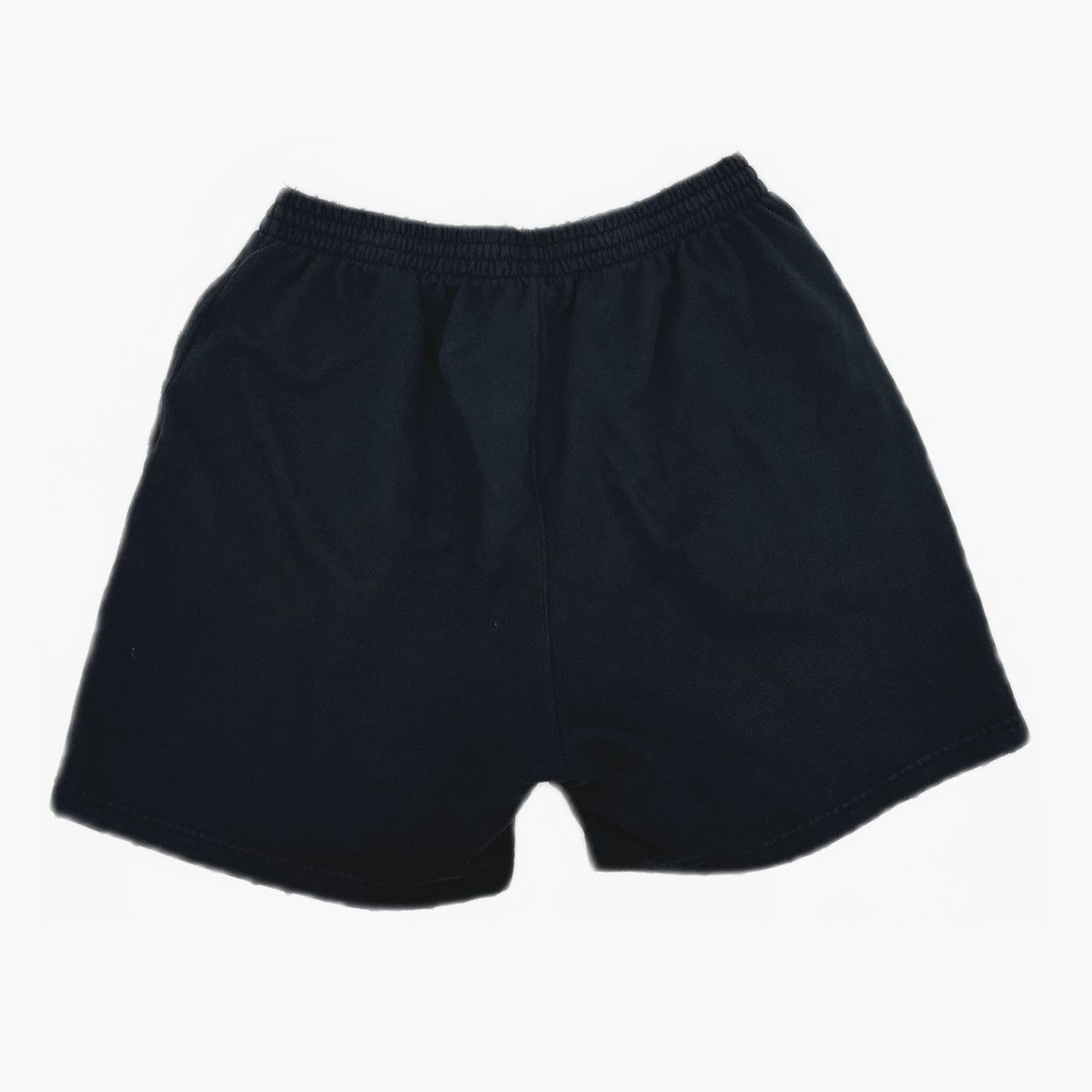 Balenciaga Balenciaga BB Paris embroidered black cotton fleece shorts Size US 32 / EU 48 - 2 Thumbnail