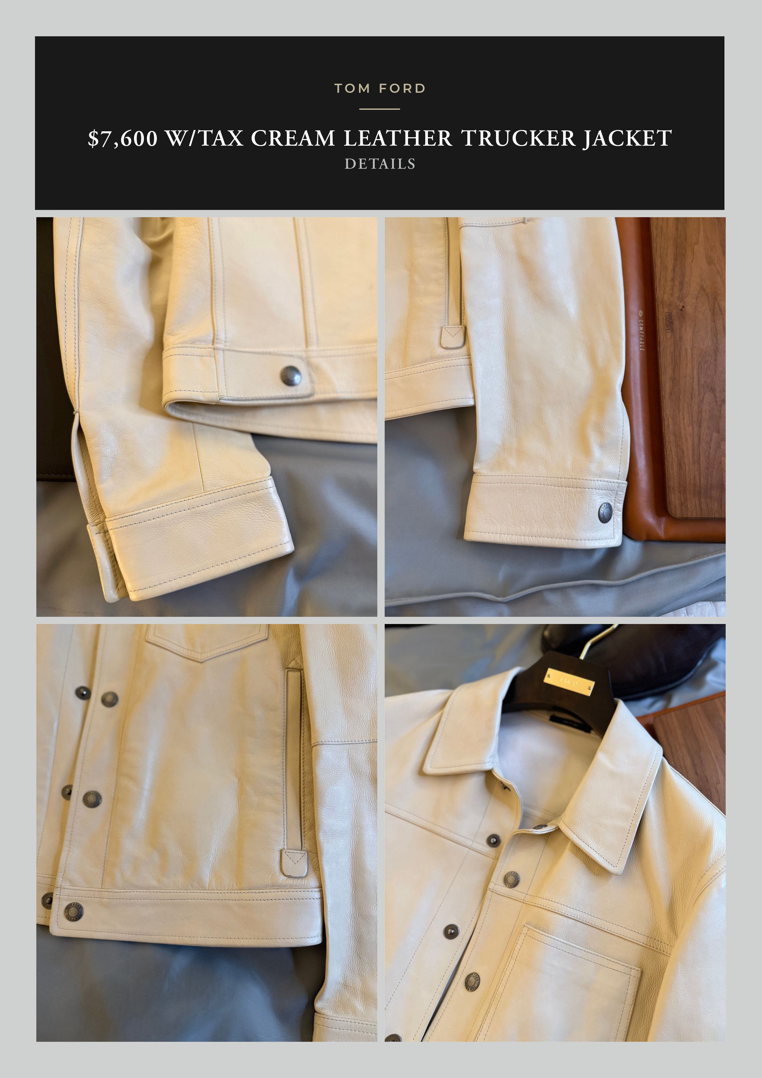 Tom Ford This Is the One, Actual Runway Piece! Ultra Rare $7,600 Size US M / EU 48-50 / 2 - 23 Thumbnail