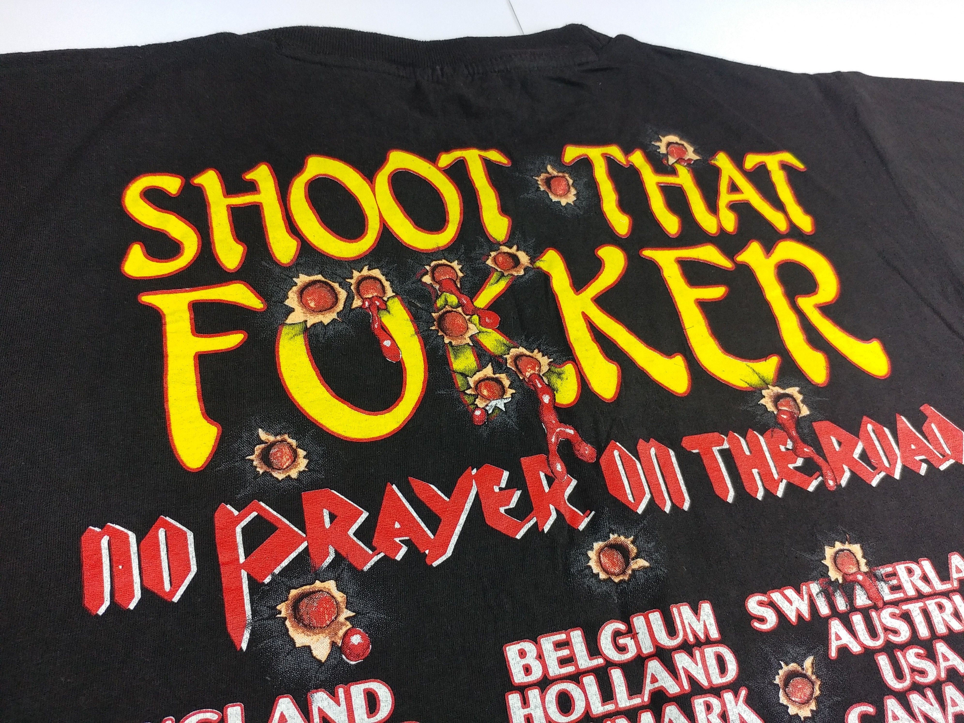 Vintage Vintage Iron Maiden T-Shirt 1990 No Prayer On The Road L Size US L / EU 52-54 / 3 - 17 Thumbnail