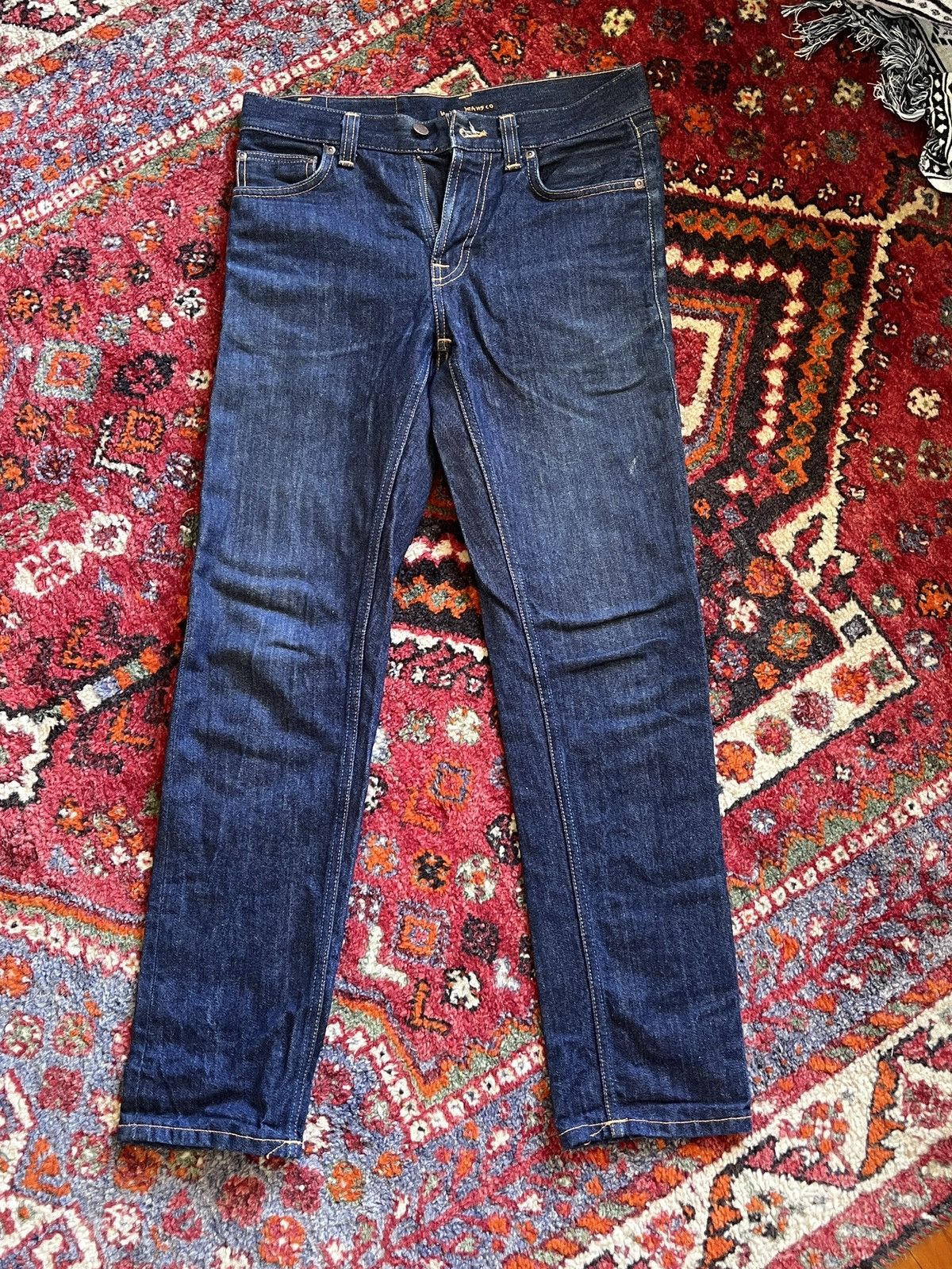Nudie Jeans Brand new Gritty Jackson Nudie Jeans in Navy Size US 27 - 1 Thumbnail