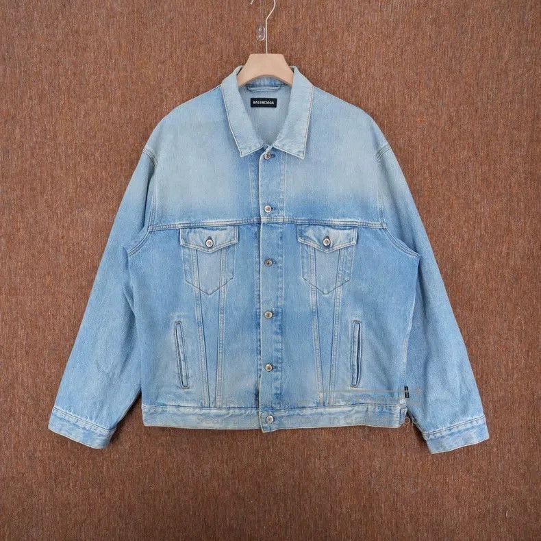 Balenciaga Balenciaga Blue rainbow flag denim jacket Size US S / EU 44-46 / 1 - 1 Thumbnail