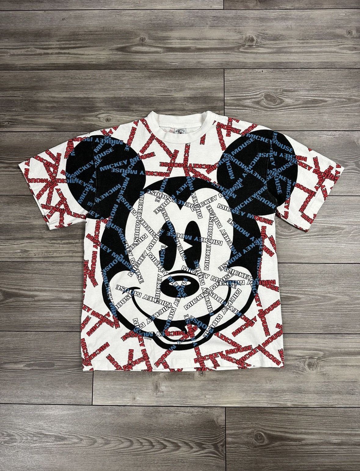 Mickey Mouse Vintage 90’s Disney Mickey Mouse AOP T Shirt Size US M / EU 48-50 / 2 - 1 Thumbnail
