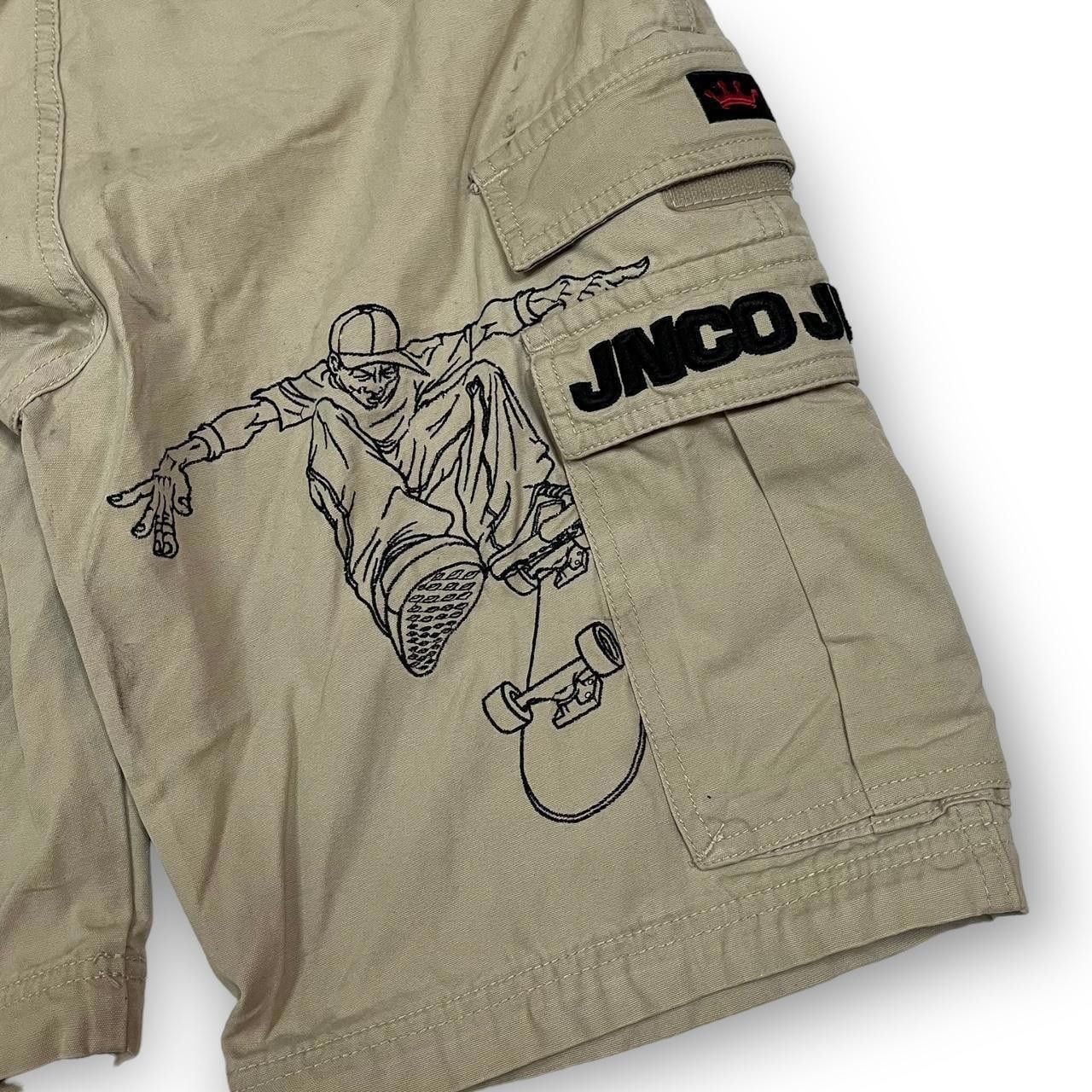 JNCO JNCO Men's Tan and Cream Shorts Size US 29 - 2 Thumbnail