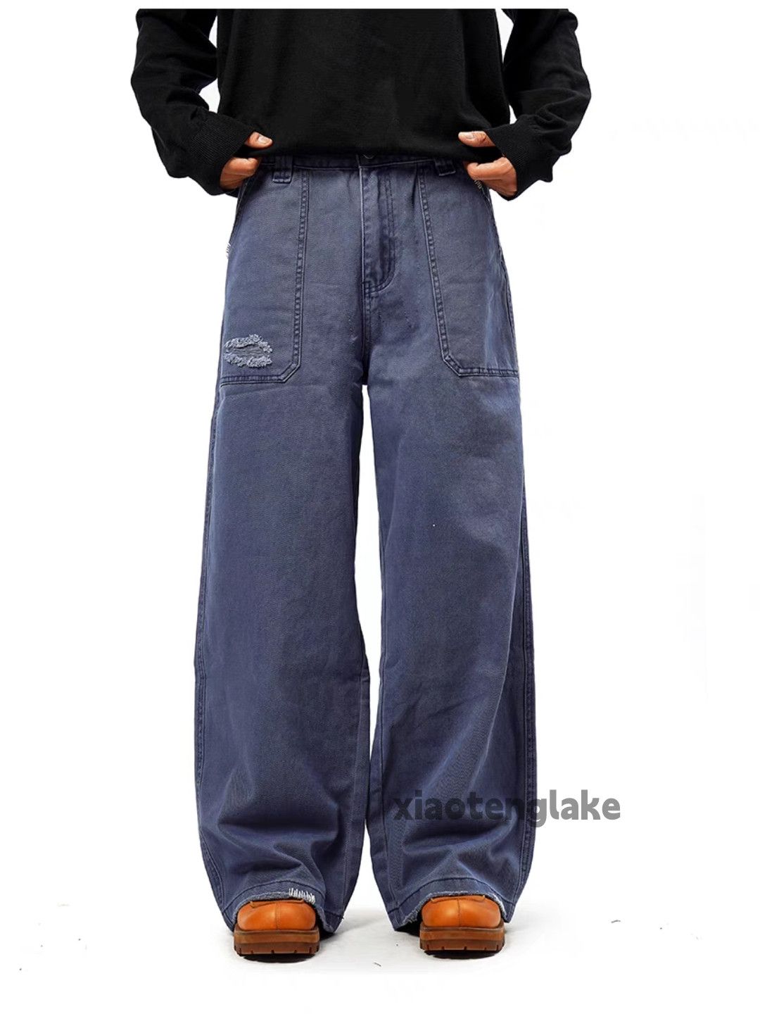 Designer × Japanese Brand × Vintage utility skate hiphop yuppie flared baggy work cargo pants Size US 32 / EU 48 - 2 Thumbnail